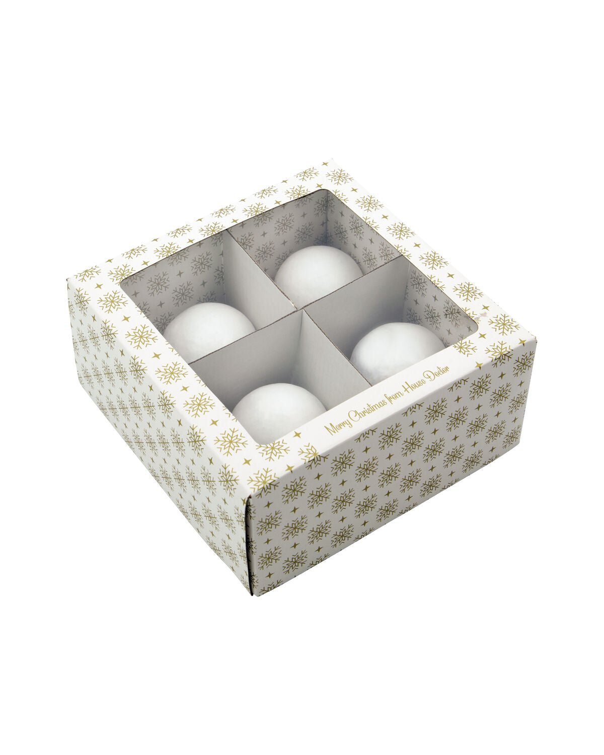 House Doctor Weihnachtskugel CHOSEN gold 4er Set | Ø 8cm - Sir Henrys