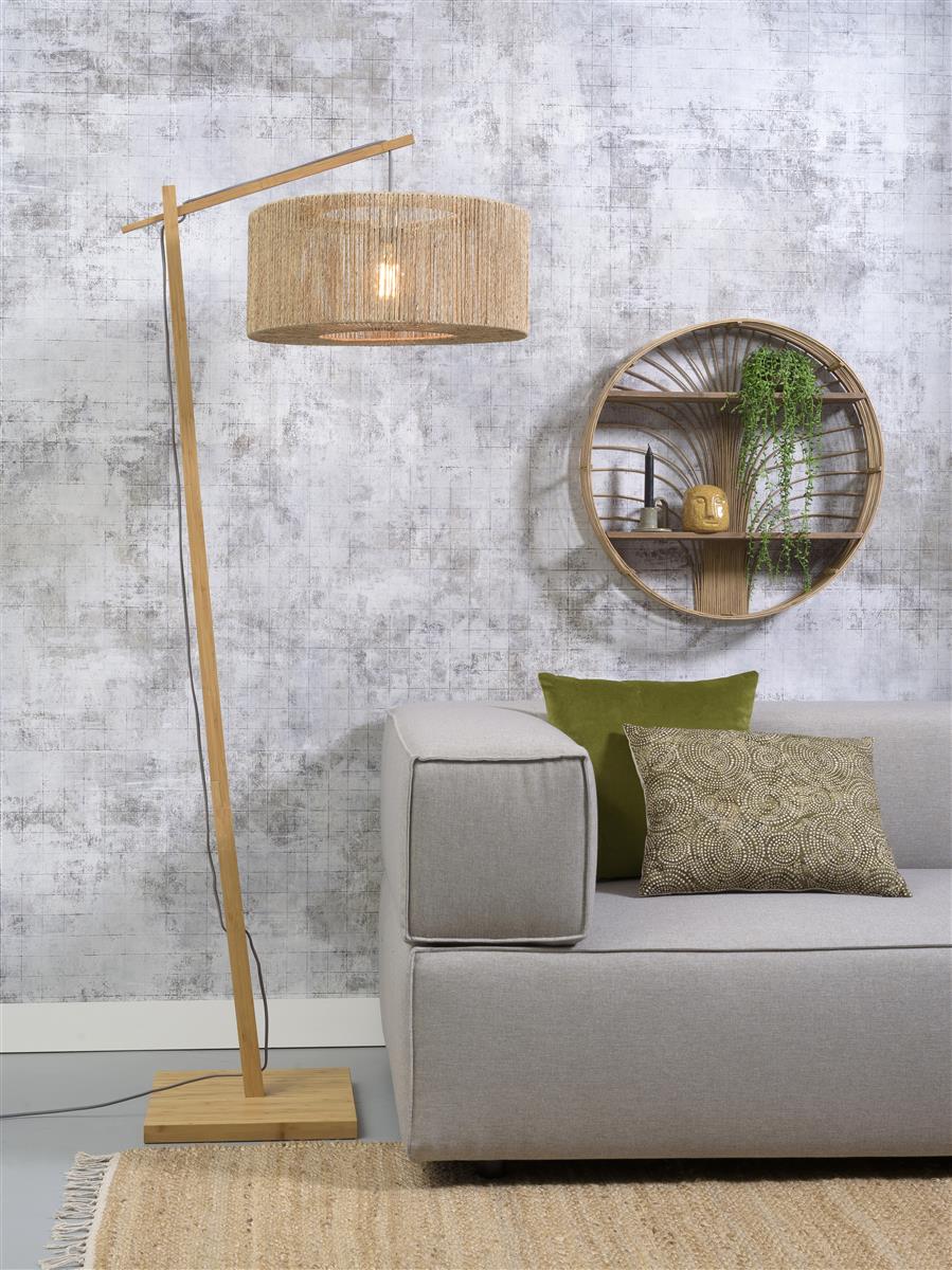 Good&Mojo Stehlampe IGUAZU natur | 165x50x207cm