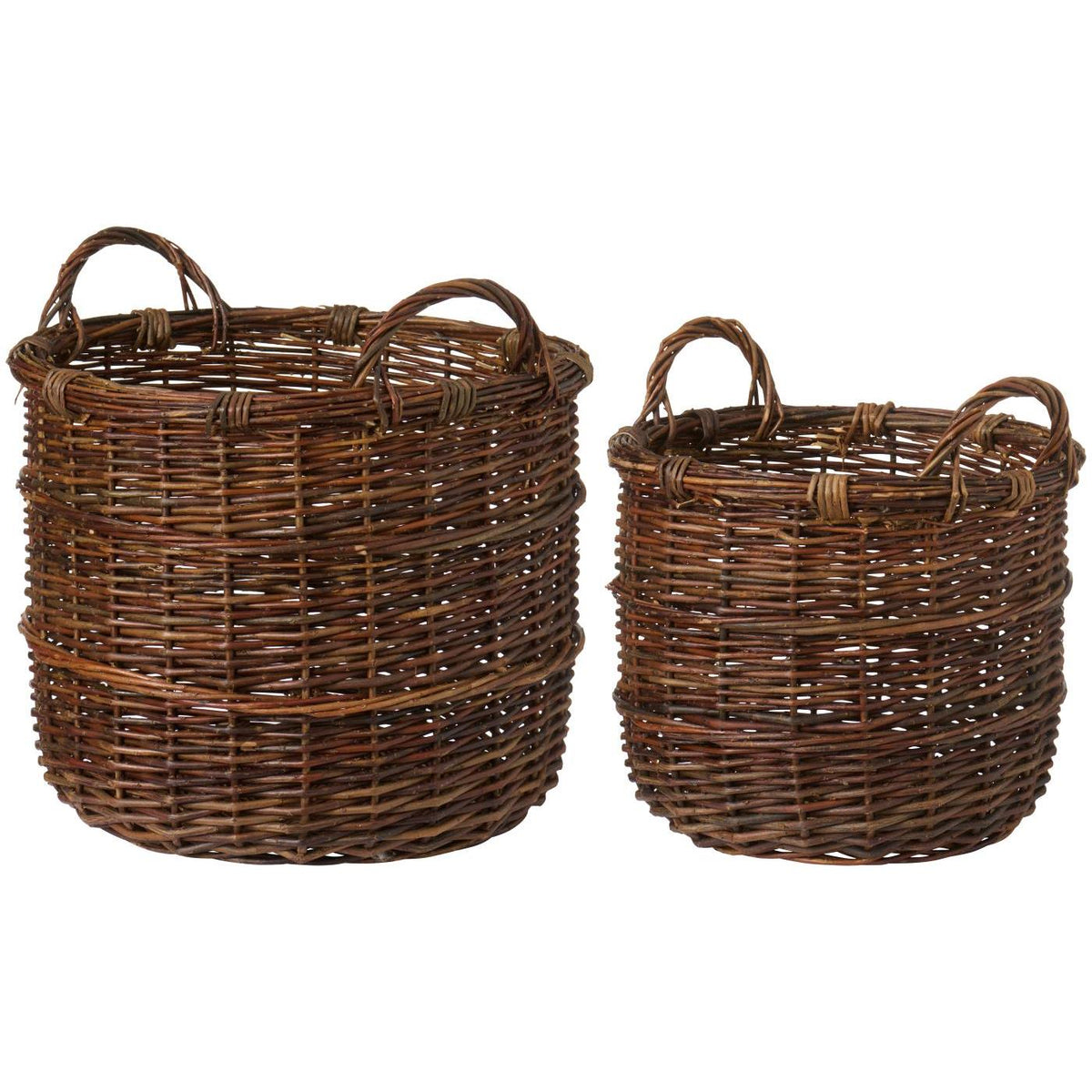 IB Laursen Korb BROWN 2er Set braun | Ø 36cm & 45cm - Sir Henrys