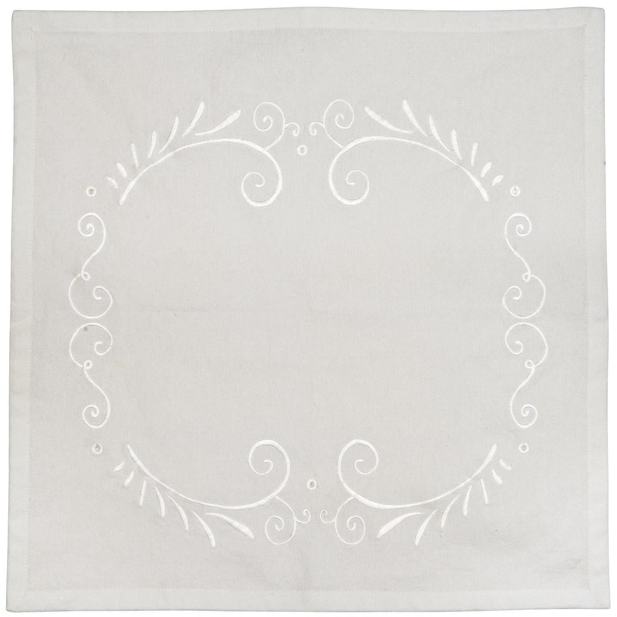 IB Laursen Serviette ORNAMENT weiß | 40x40cm - Sir Henrys