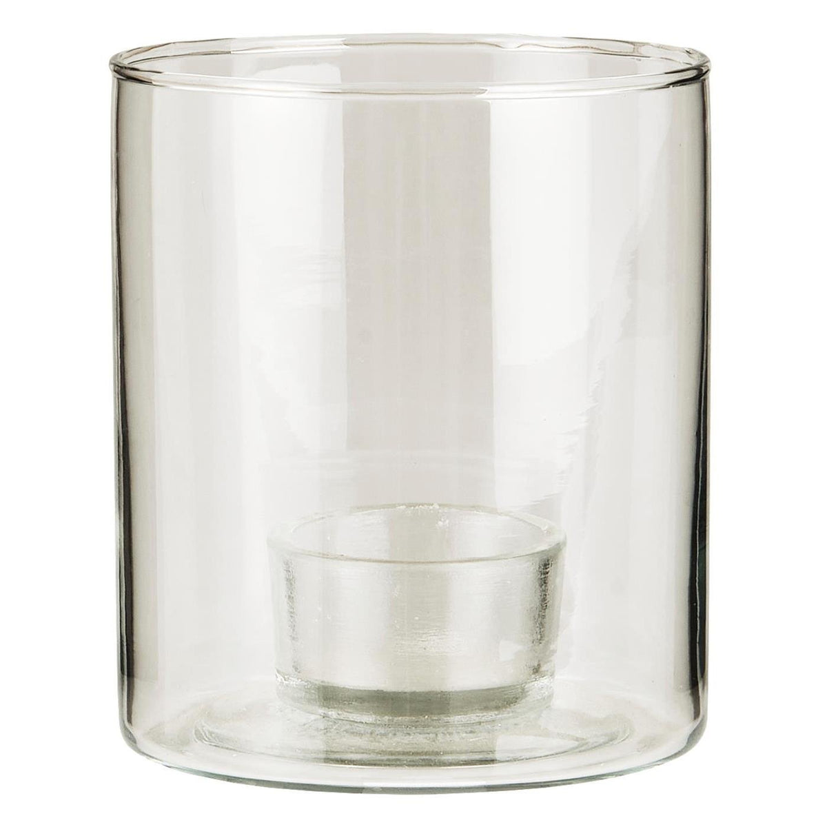 IB Laursen Windlicht GLAS Kerzenhalter fixiert für Teelicht | Ø9,5x11cm - Sir Henrys