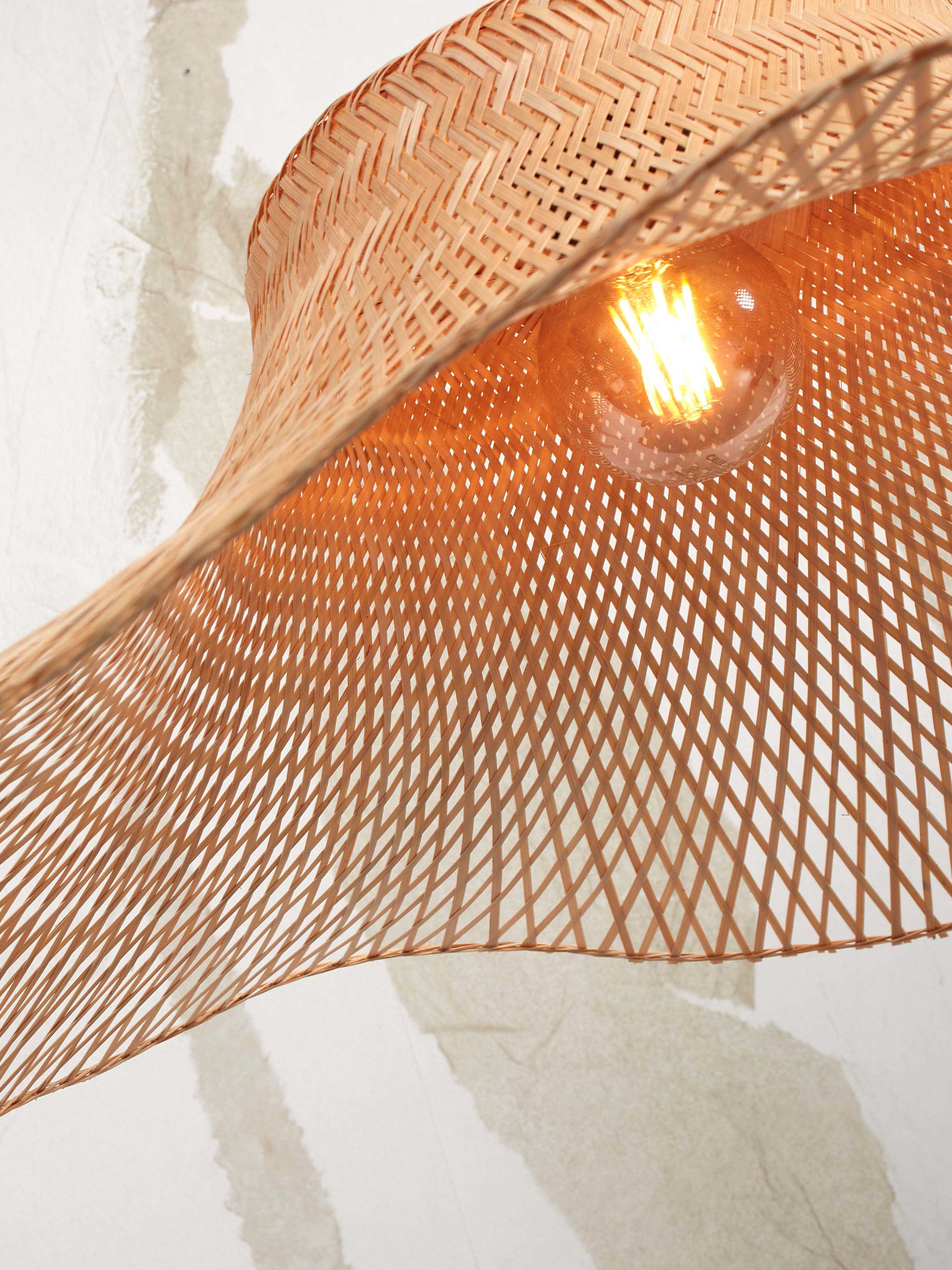 Good&Mojo Deckenlampe IBIZA braun | 50x50x15cm