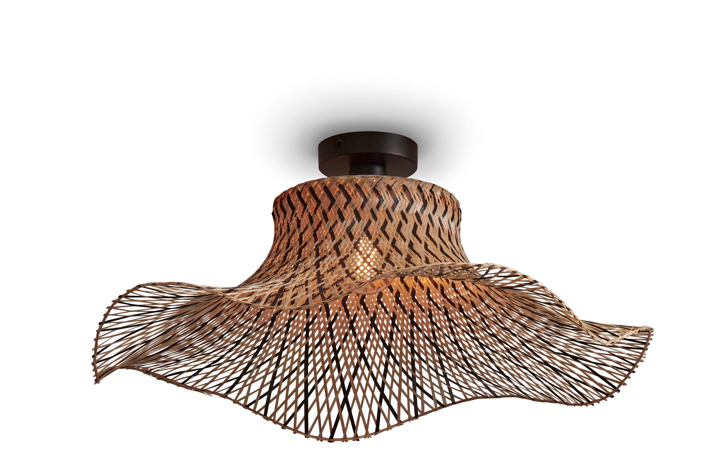 Good&Mojo Deckenlampe IBIZA braun | 65x65x20cm