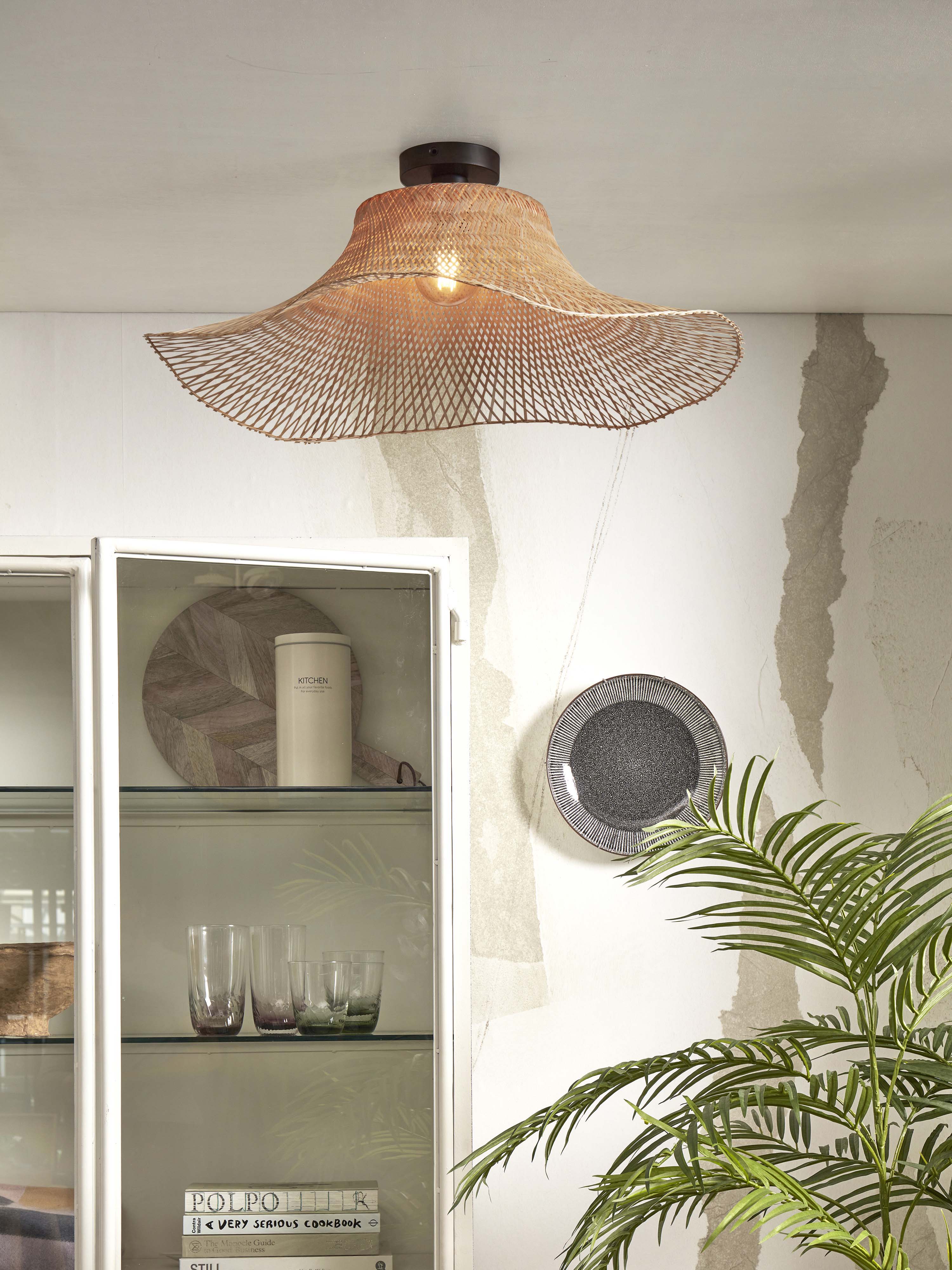 Good&Mojo Deckenlampe IBIZA braun | 65x65x20cm