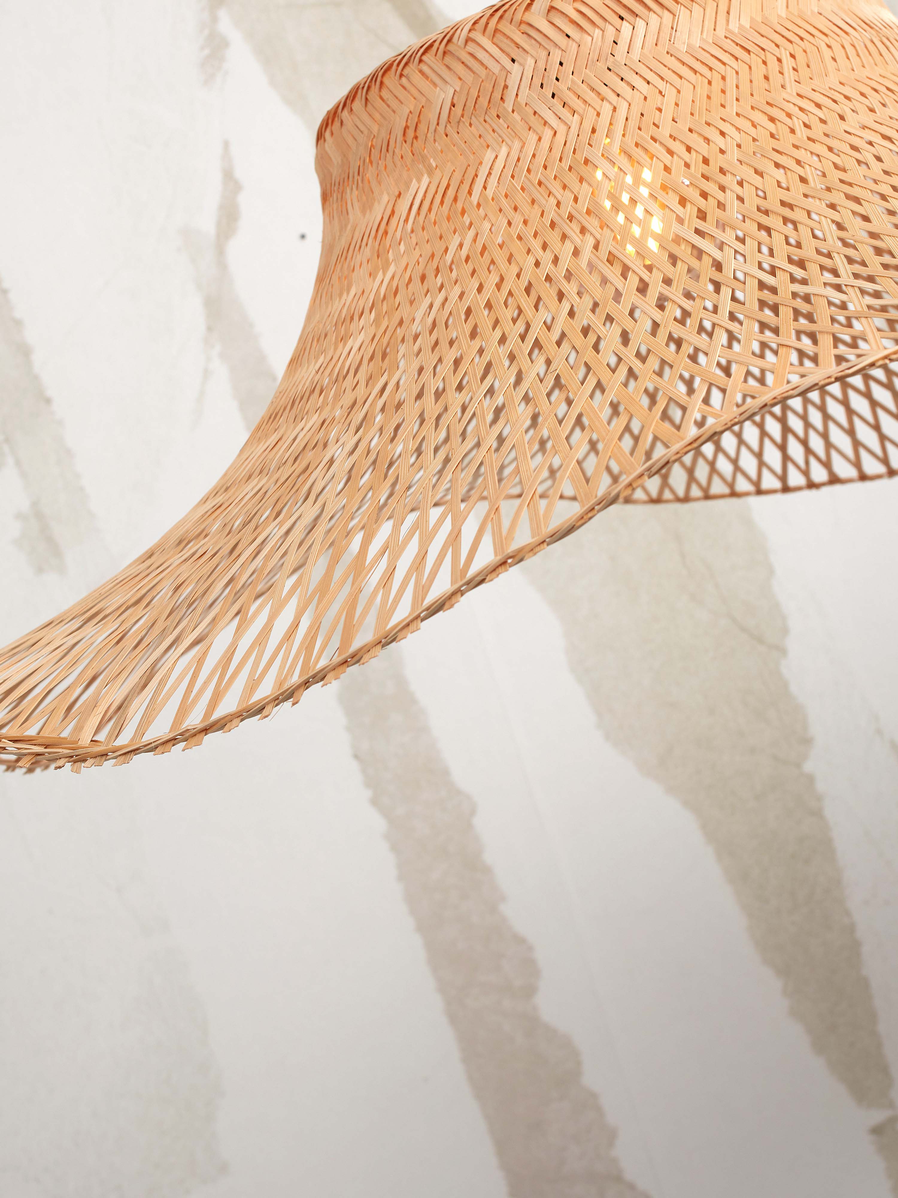 Good&Mojo Deckenlampe IBIZA braun | 65x65x20cm