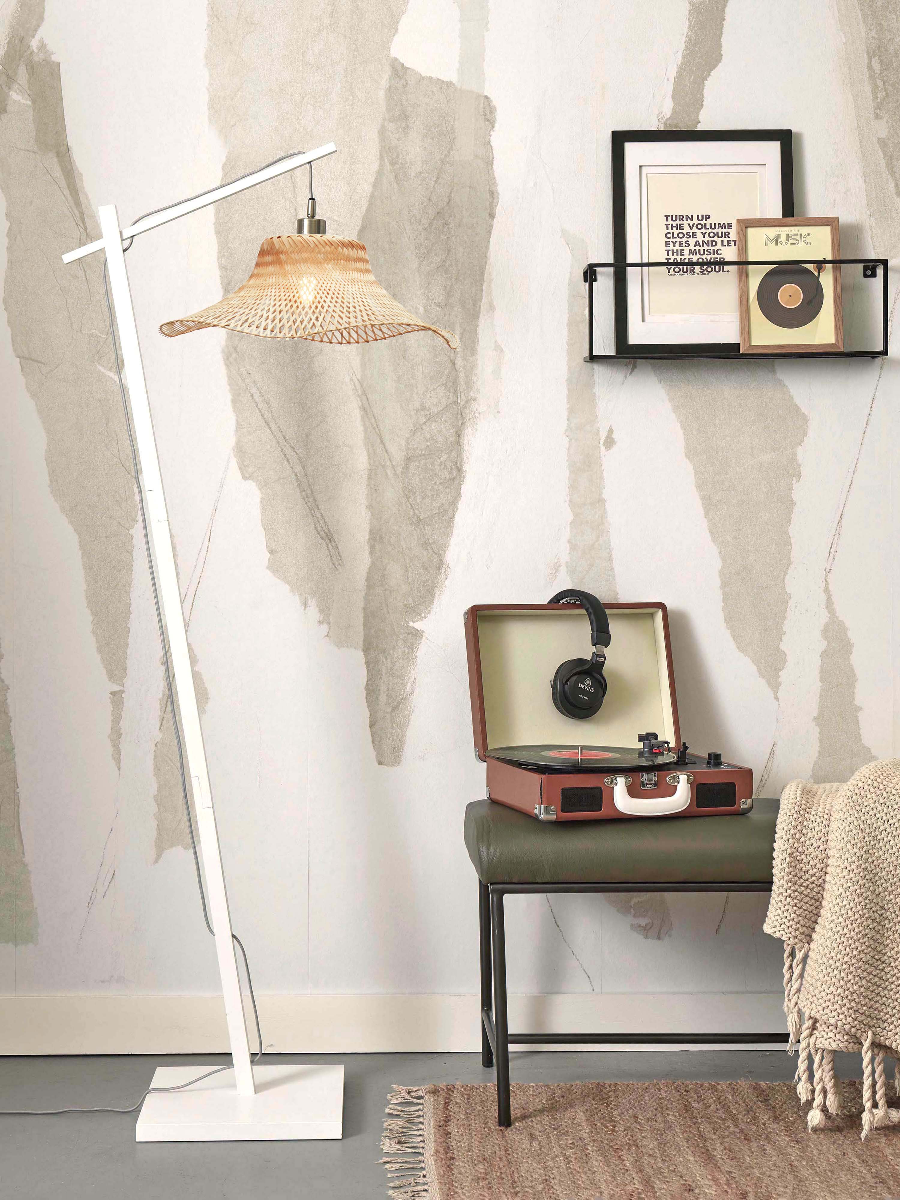 Good&Mojo Stehlampe IBIZA braun | 77x50x150cm