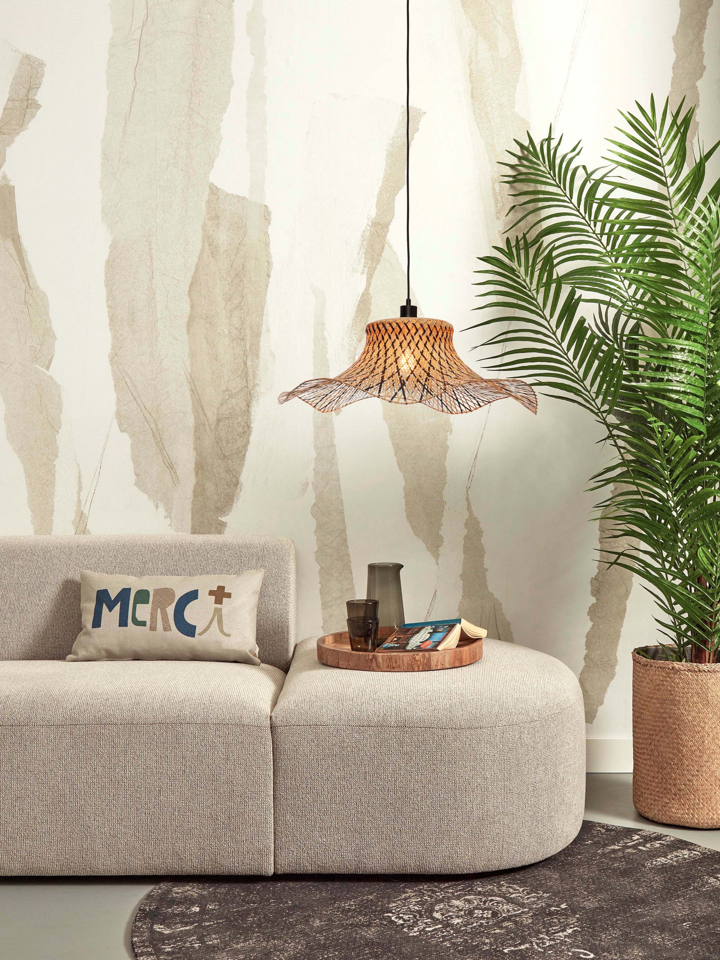 Good&Mojo Hängelampe IBIZA braun | 65x65x20cm