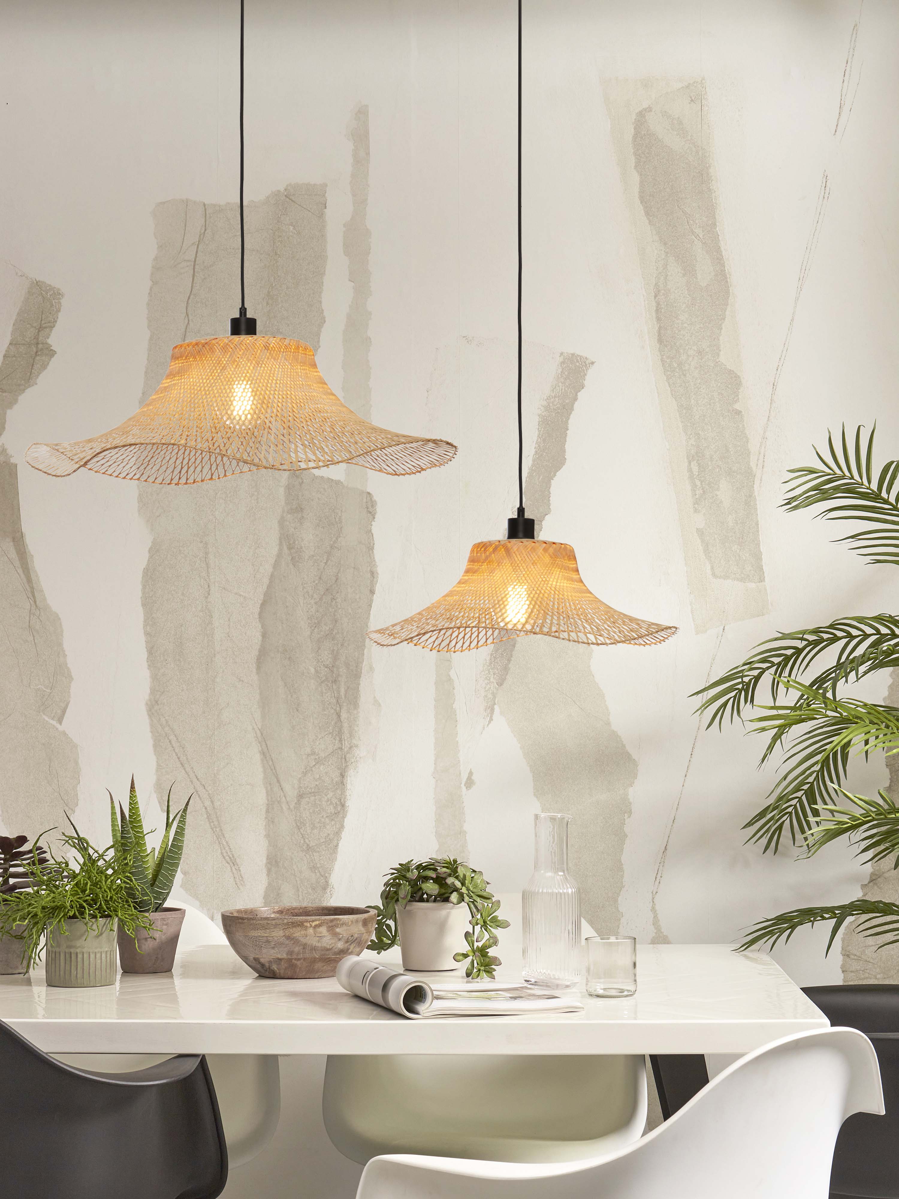 Good&Mojo Hängelampe IBIZA braun | 65x65x20cm
