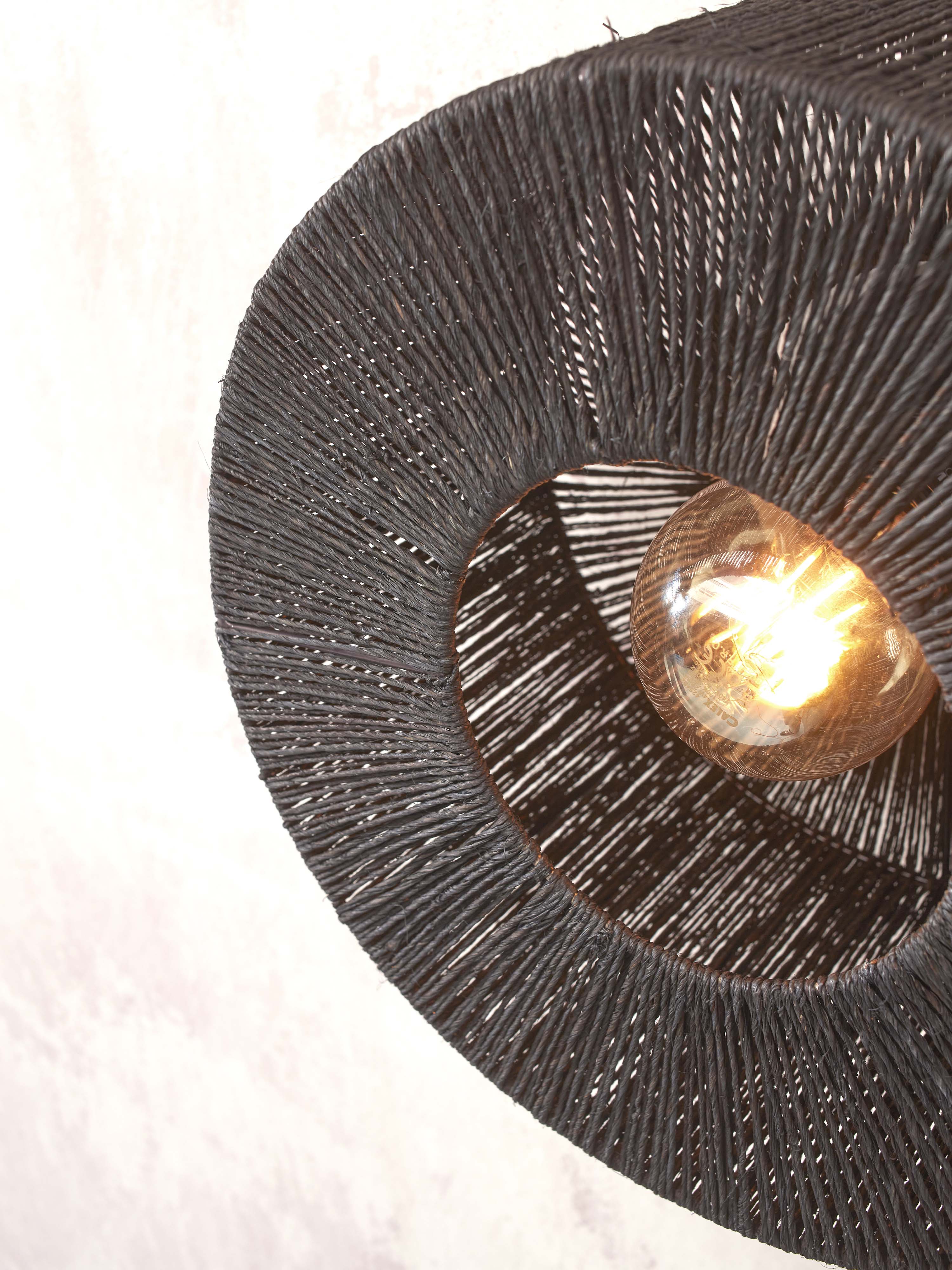 Good&Mojo Deckenlampe IGUAZU schwarz | 30x30x16cm