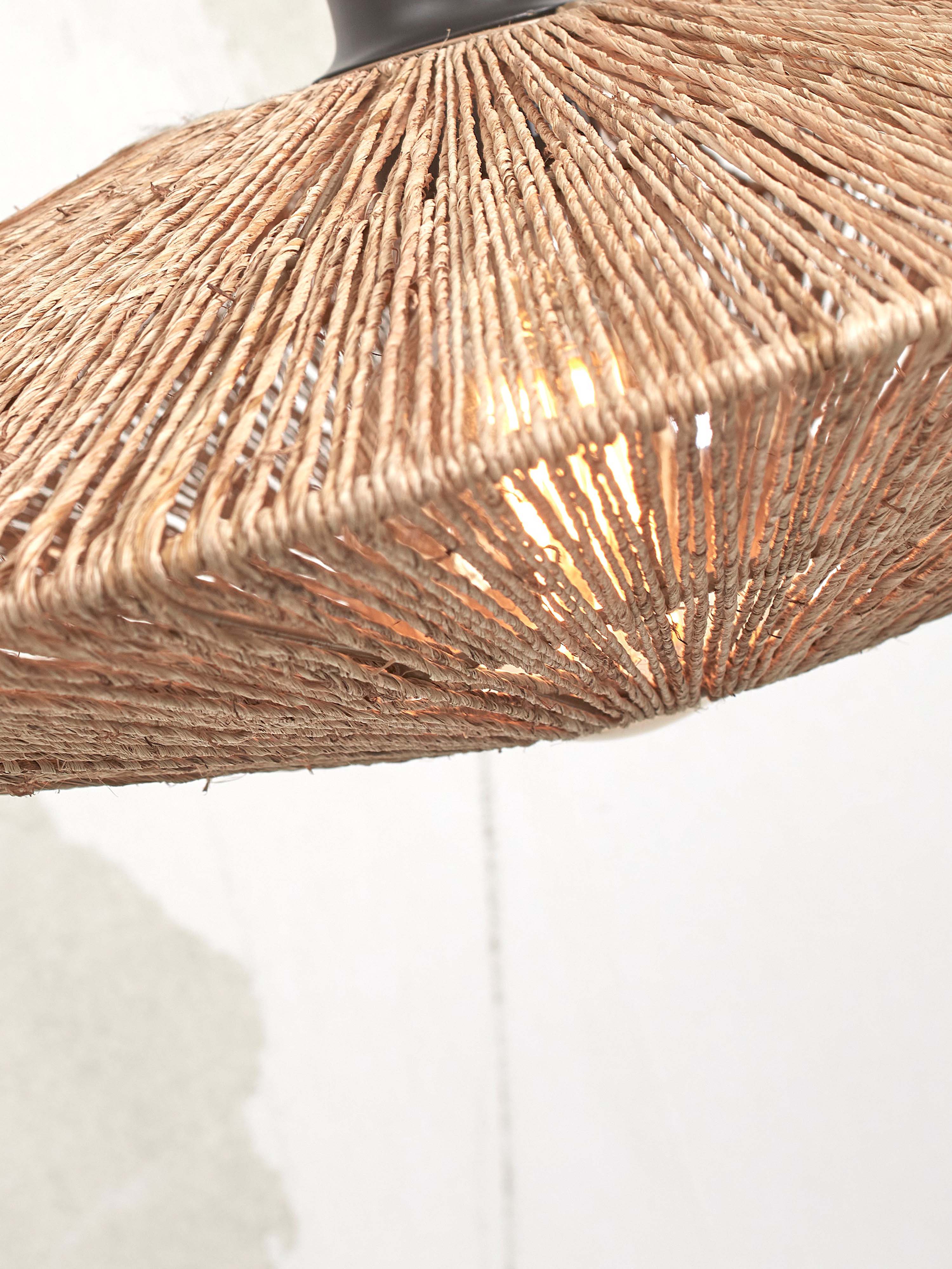 Good&Mojo Deckenlampe IGUAZU braun | 40x40x12cm