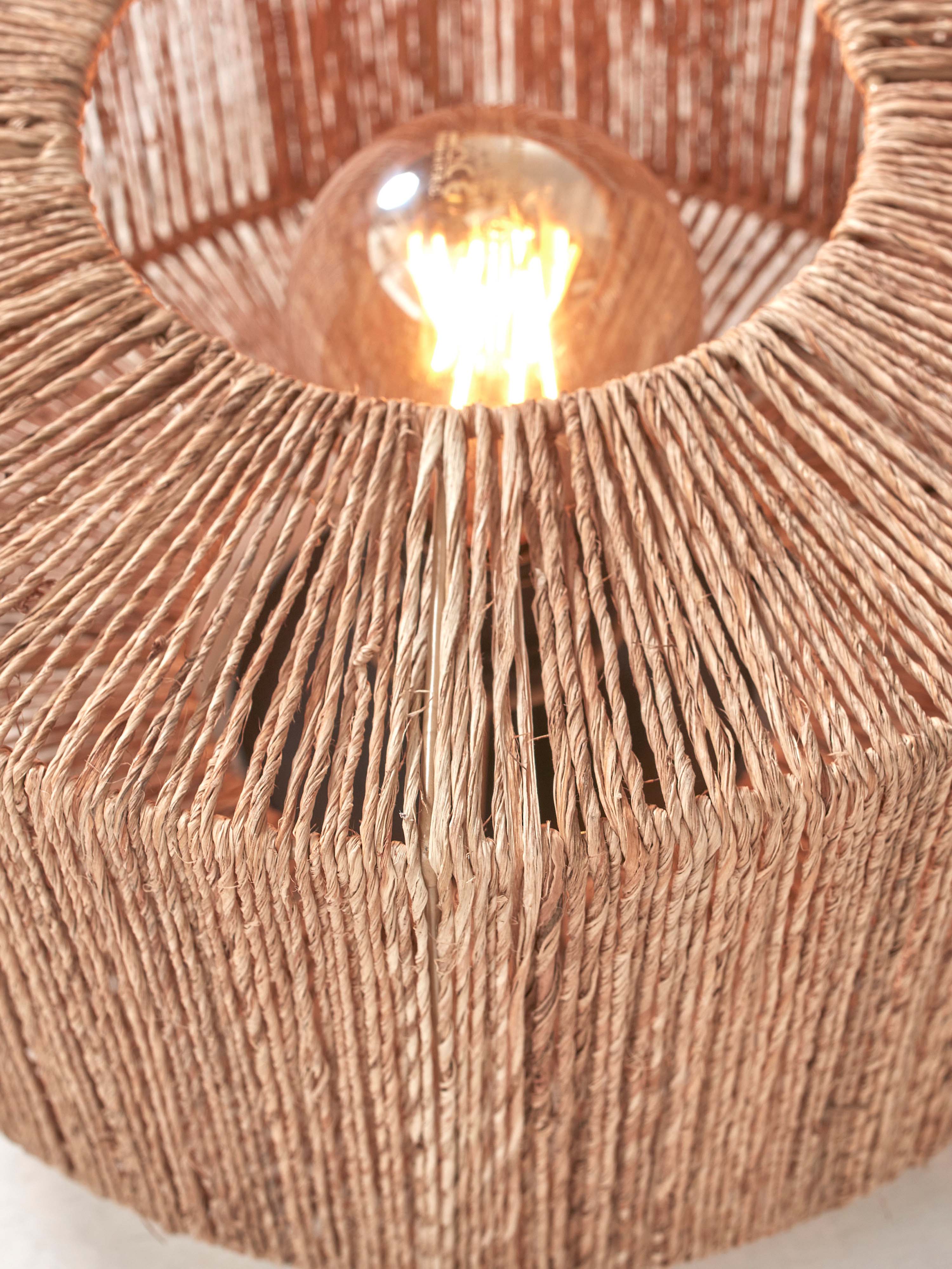Good&Mojo Tischlampe IGUAZU braun | 30x30x41cm