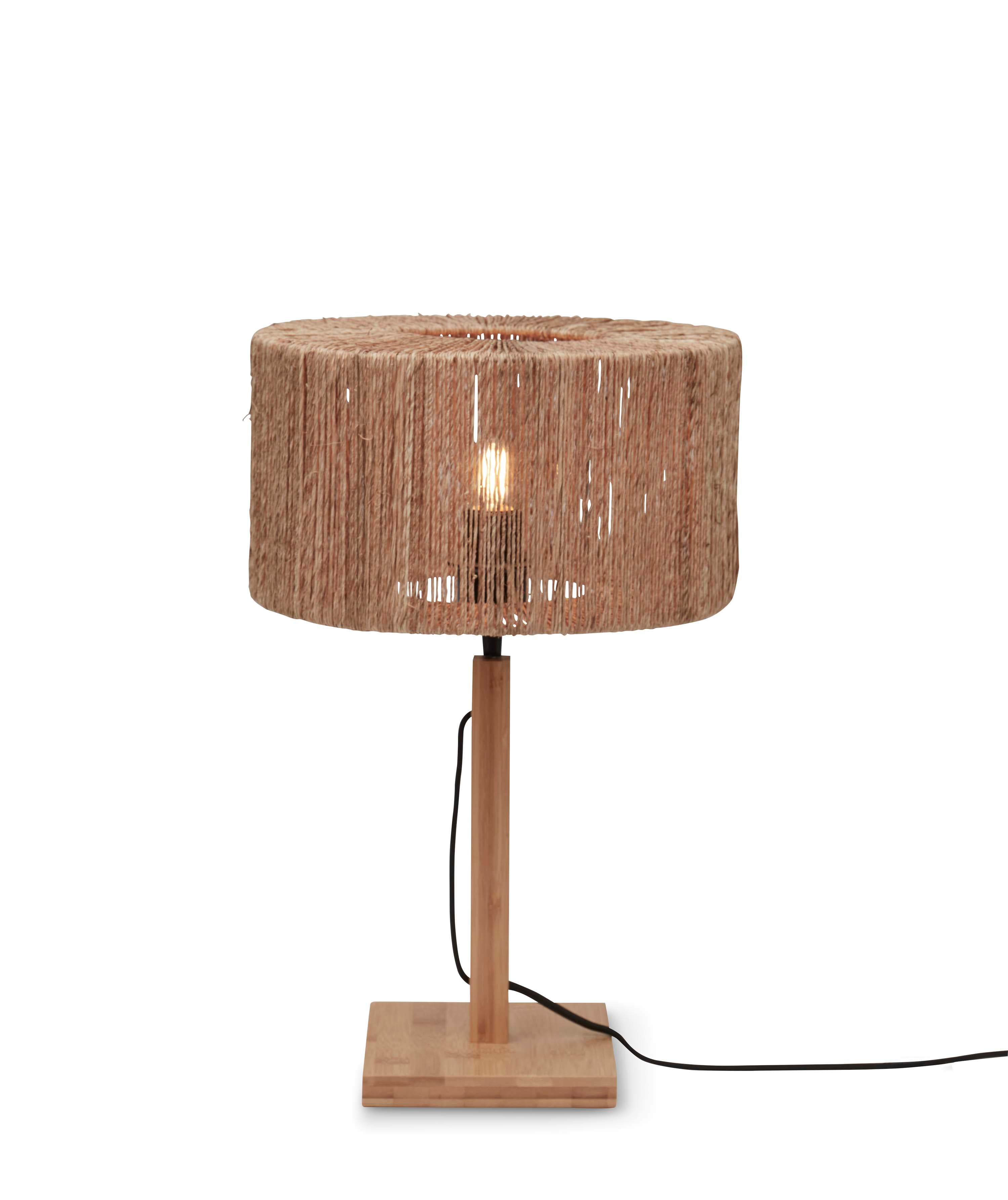 Good&Mojo Tischlampe IGUAZU braun | 30x30x37cm