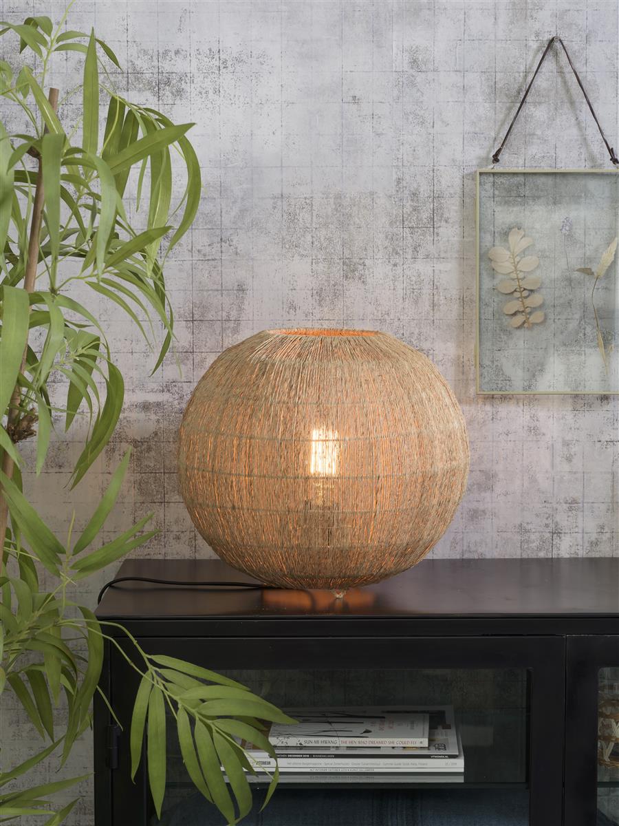 Good&Mojo Tischlampe IGUAZU braun | 32x32x36cm