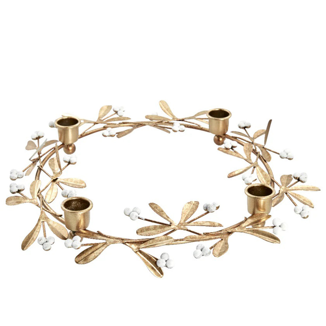 Lene Bjerre Adventskranz MISSIA Eisen gold | Ø 33cm