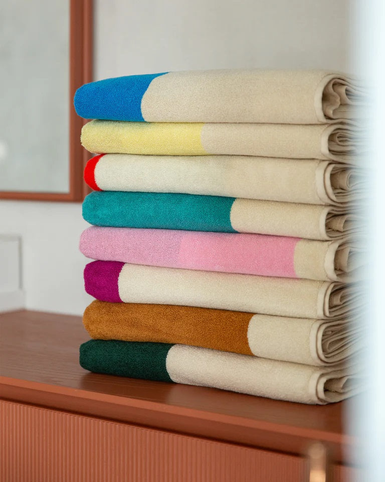 Suite702 Badetuch AQUA TOFFEE gestreift | 70x140cm