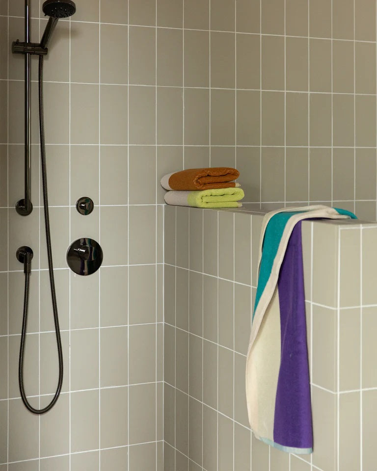 Suite702 Handtuch LIME TOFFEE gestreift | 50x100cm