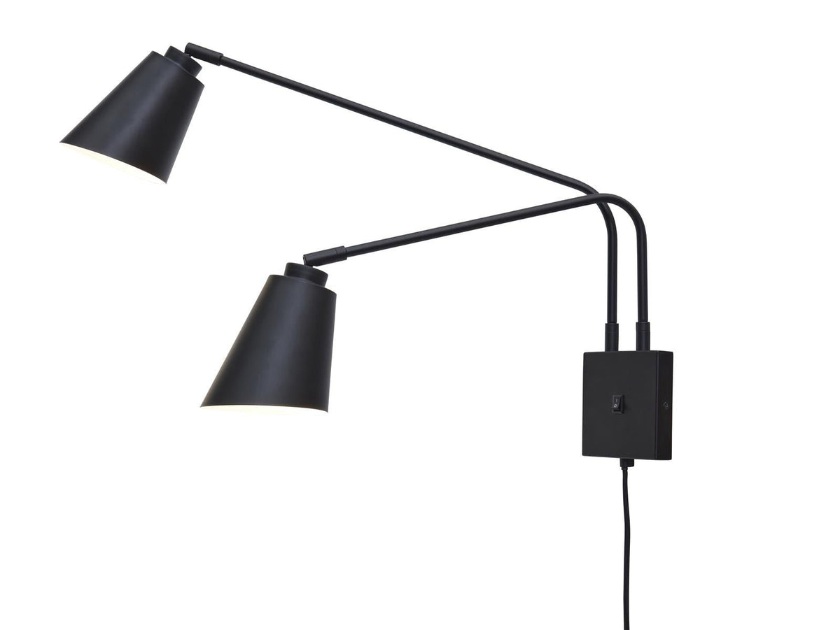 It's about RoMi Wandleuchte BREMEN schwarz | 130x60x49cm - Sir Henrys