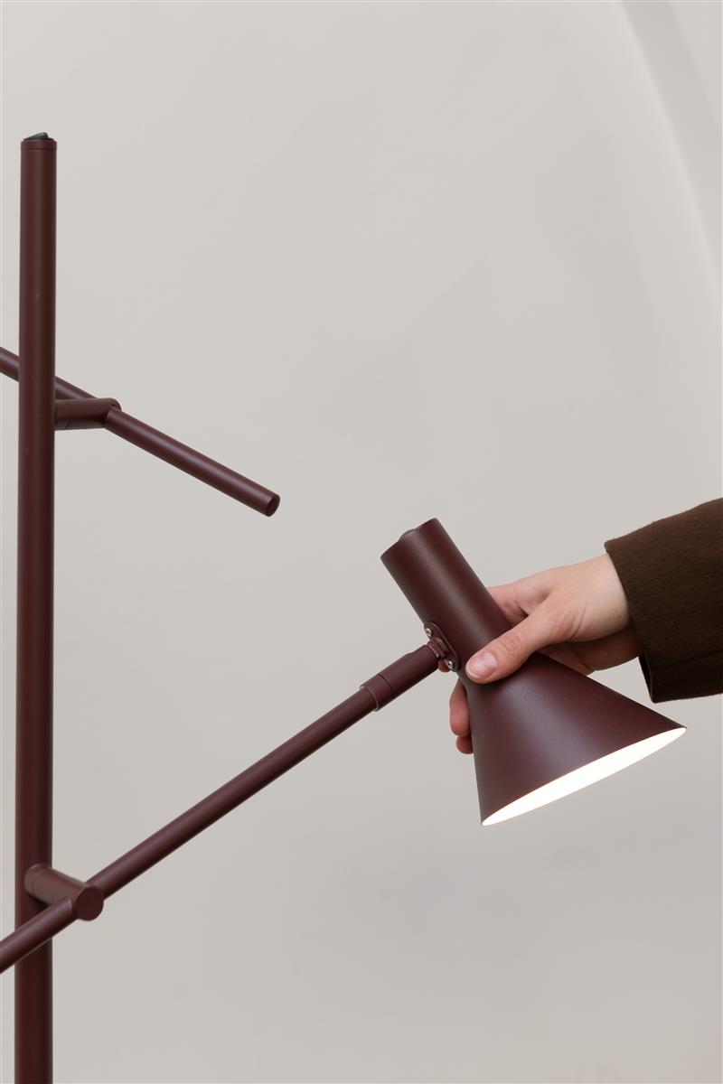It's about RoMi Stehlampe IZMIR burgund | 59x42x171cm