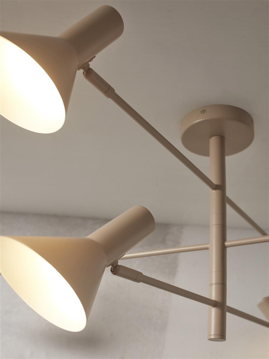 It's about RoMi Deckenlampe IZMIR sandfarben | 124x124x40cm