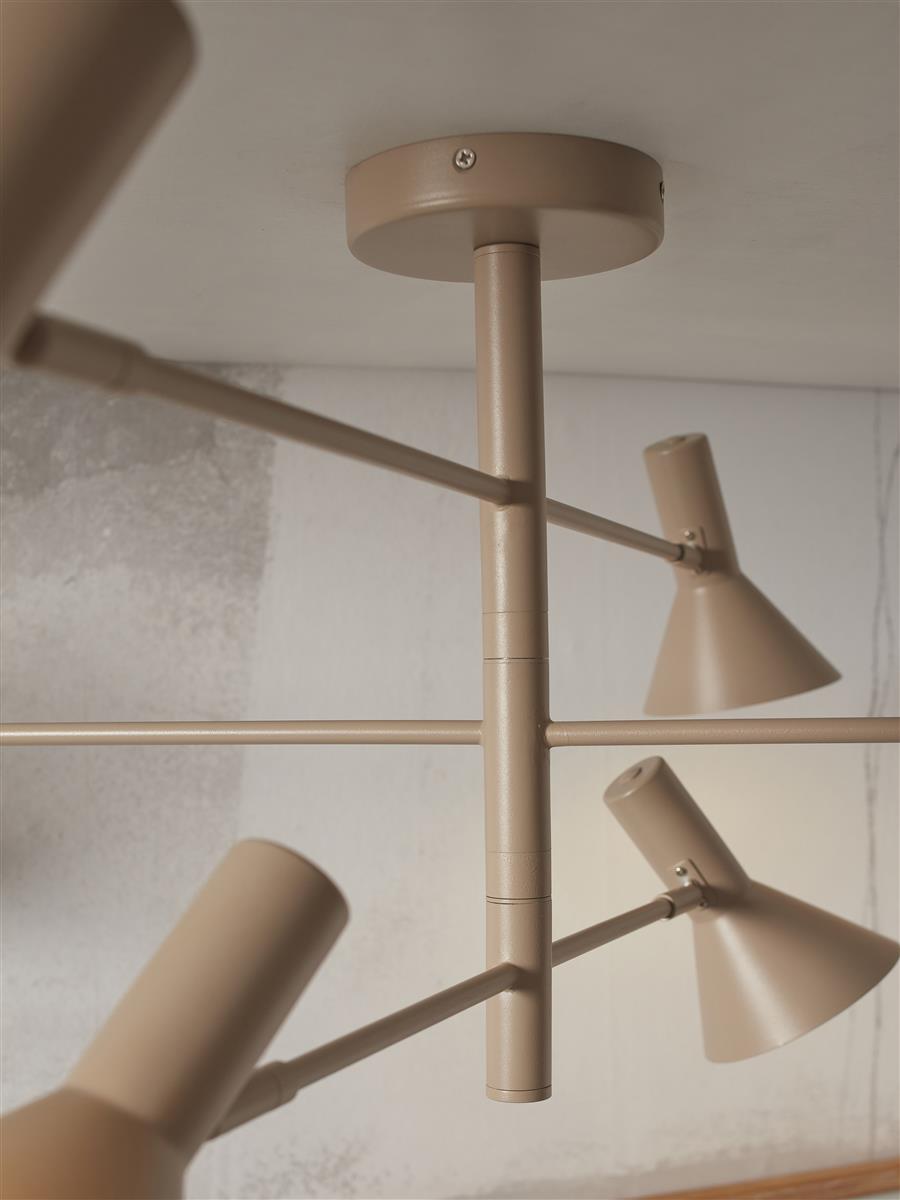 It's about RoMi Deckenlampe IZMIR sandfarben | 124x124x40cm