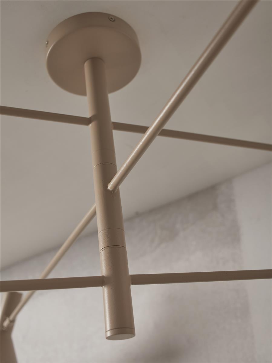 It's about RoMi Deckenlampe IZMIR sandfarben | 124x124x40cm