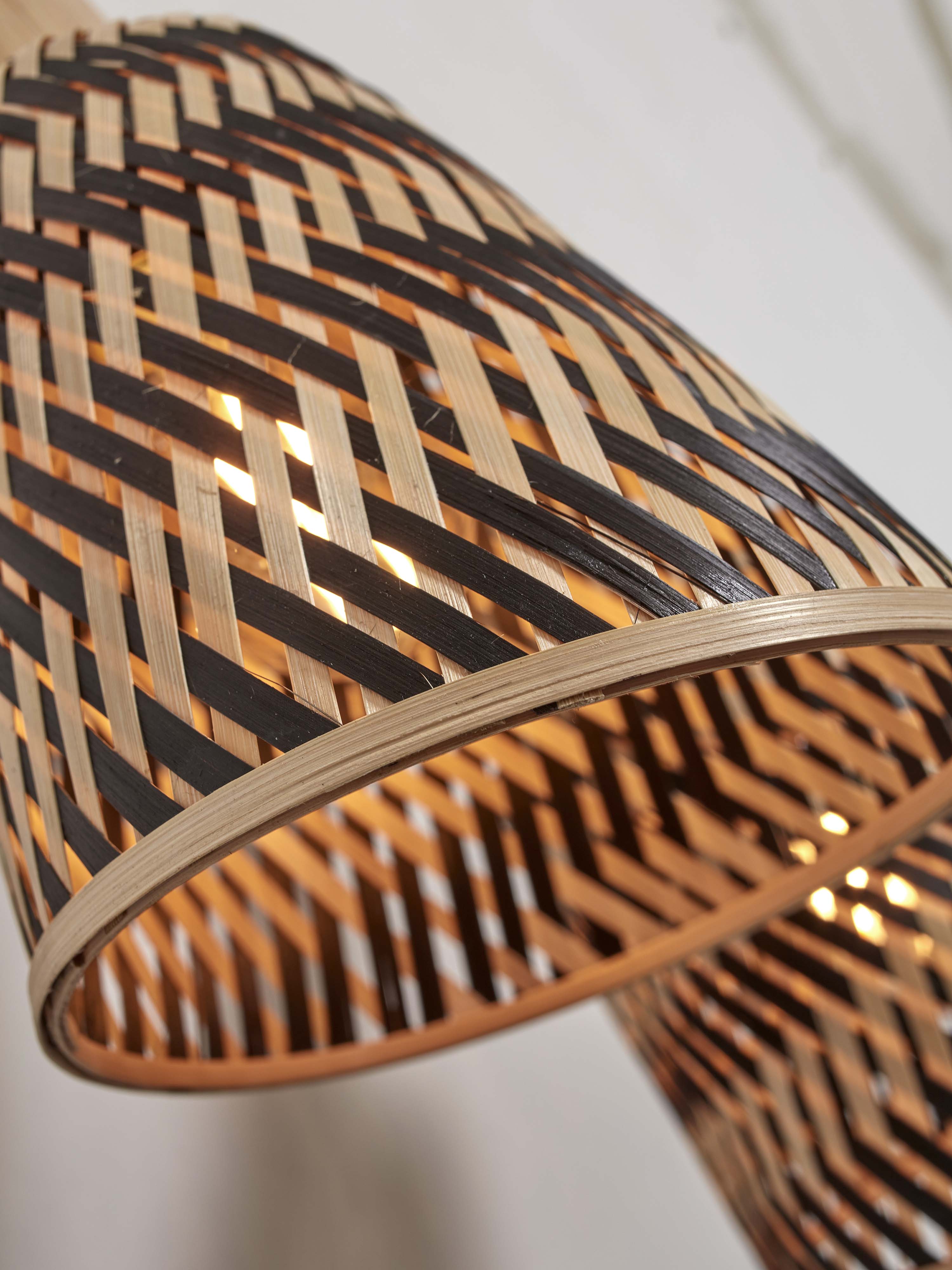 Good&Mojo Deckenlampe JAVA braun | 28x15x24cm