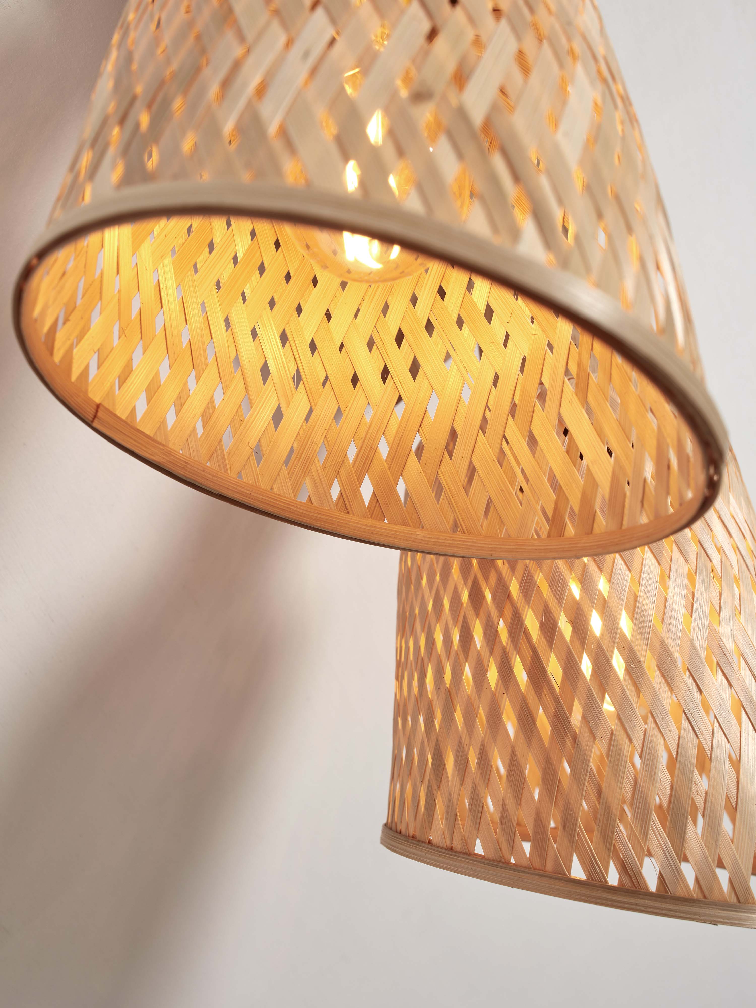 Good&Mojo Deckenlampe JAVA braun | 28x15x24cm