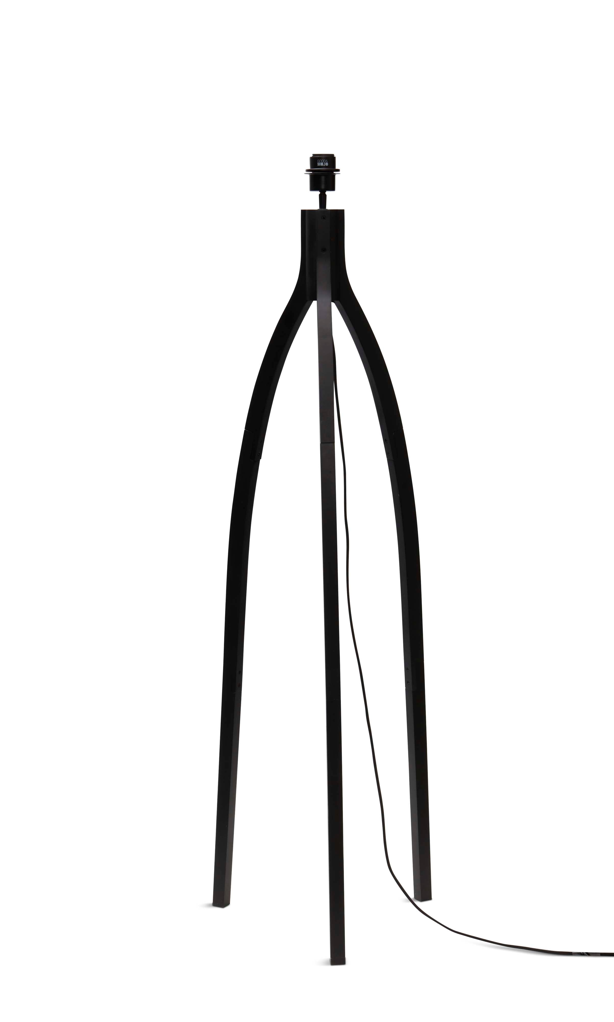 Good&Mojo Stehlampe JAVA schwarz | 50x50x145cm