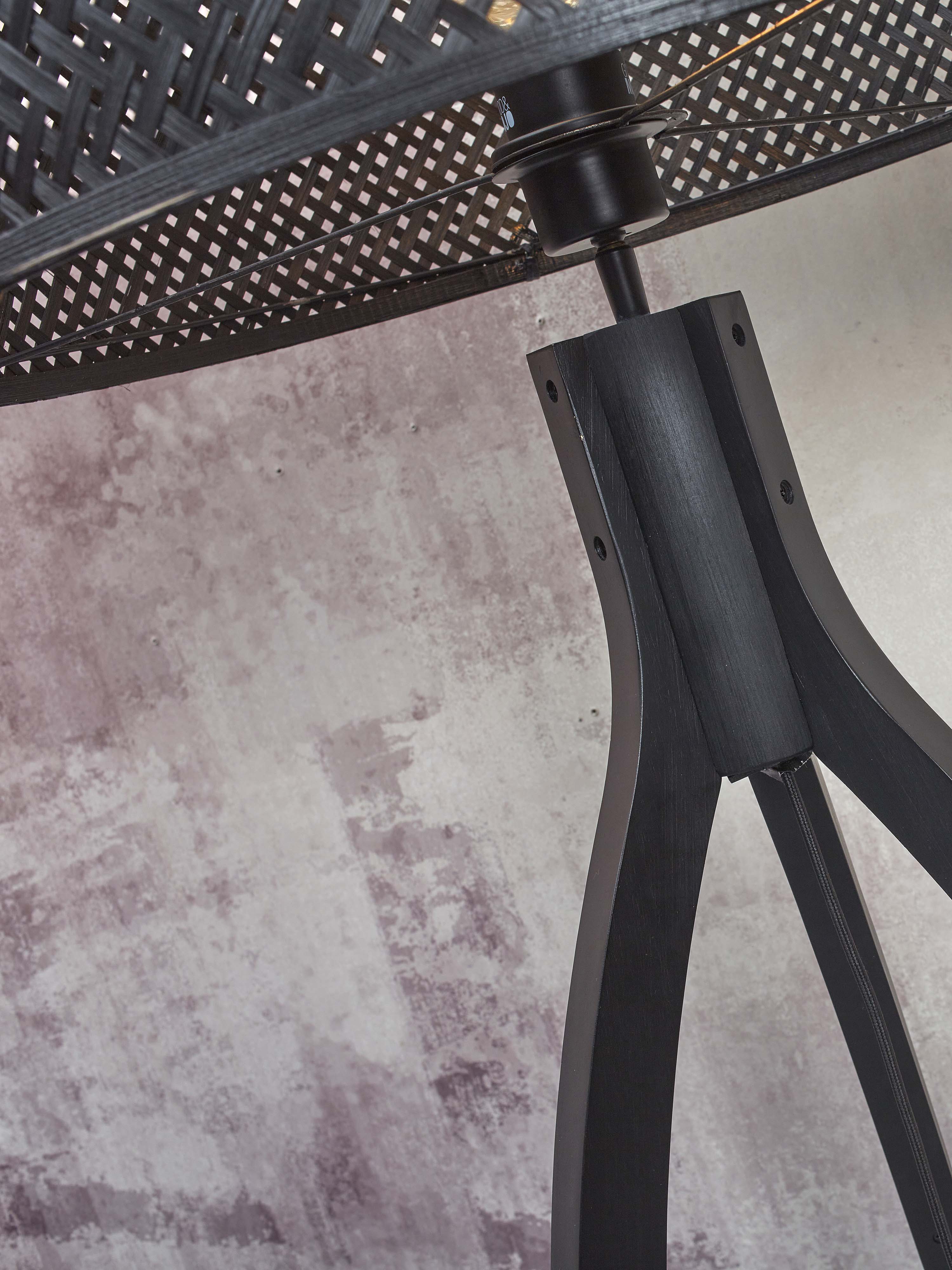 Good&Mojo Stehlampe JAVA schwarz | 50x50x145cm