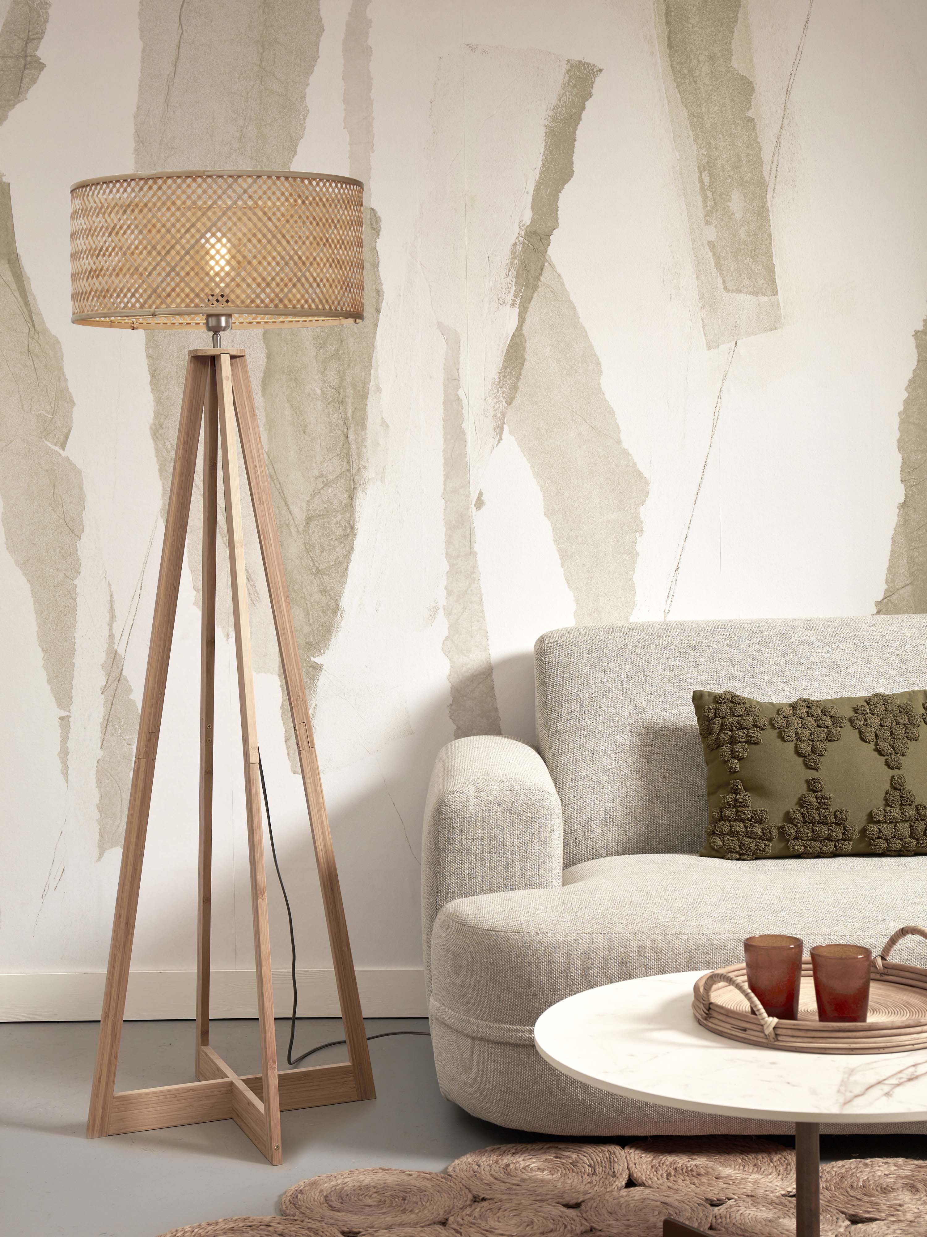 Good&Mojo Stehlampe JAVA braun | 50x50x145cm
