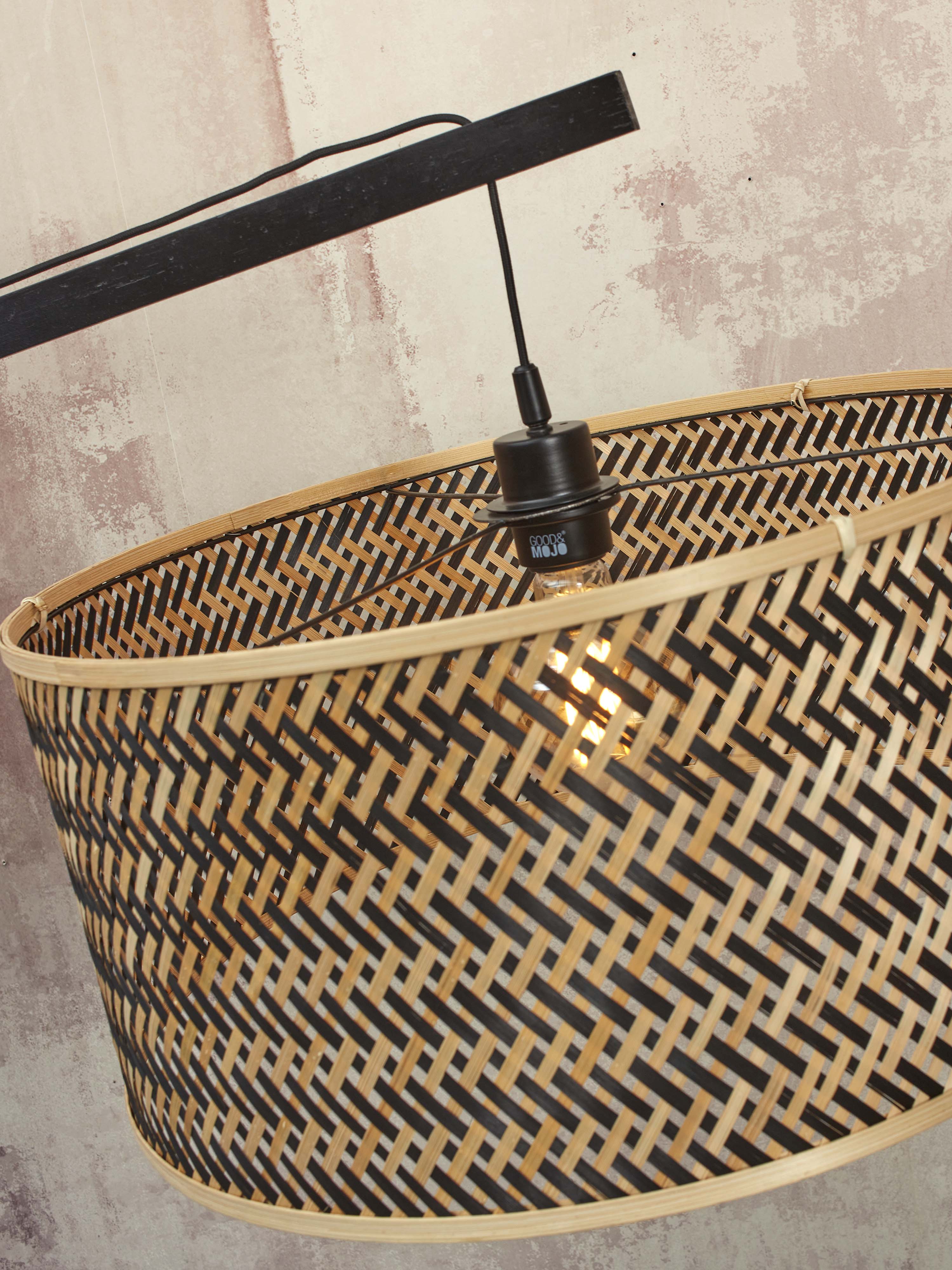 Good&Mojo Stehlampe JAVA braun | 175x50x207cm