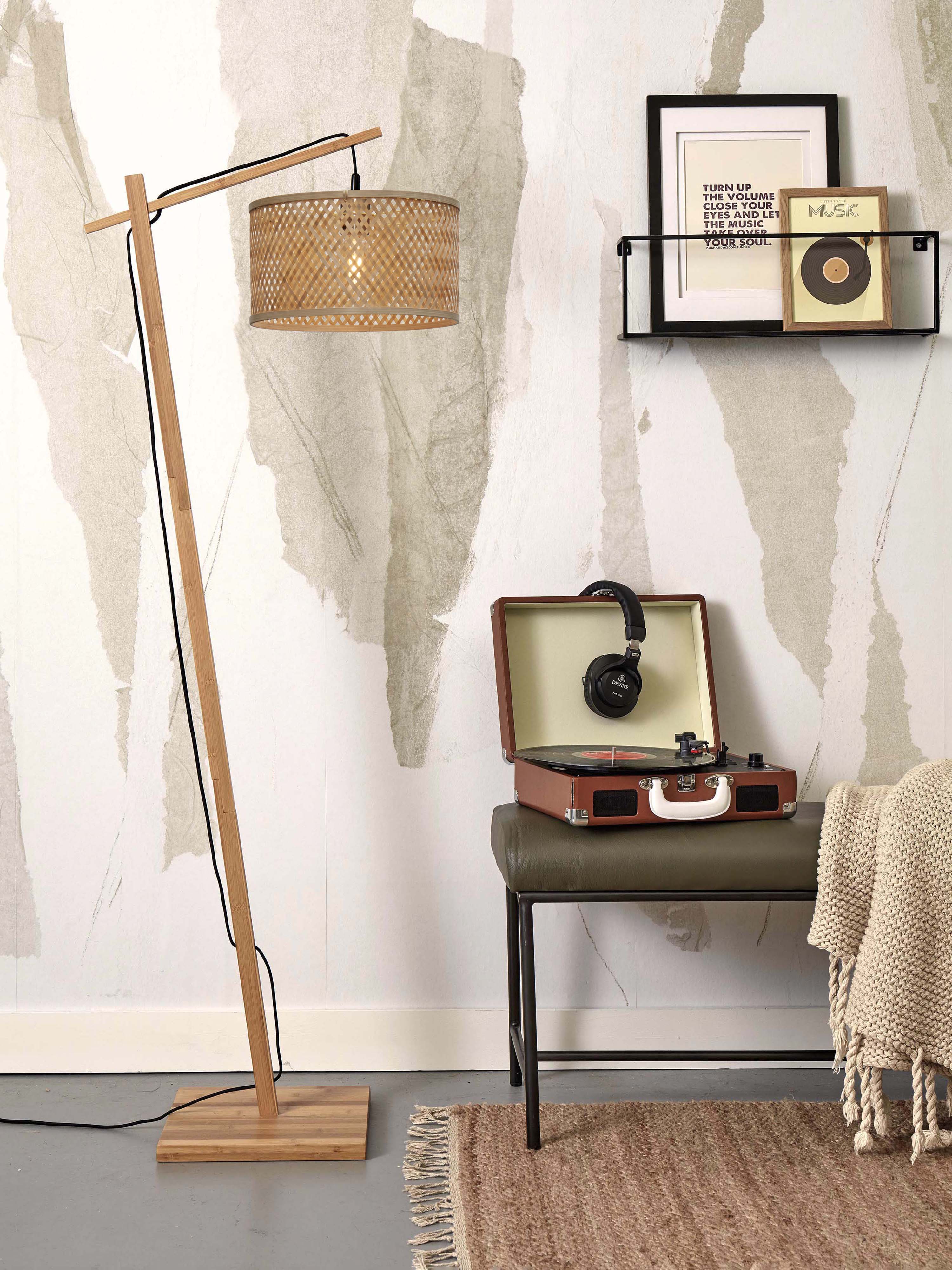 Good&Mojo Stehlampe JAVA braun | 58x32x150cm