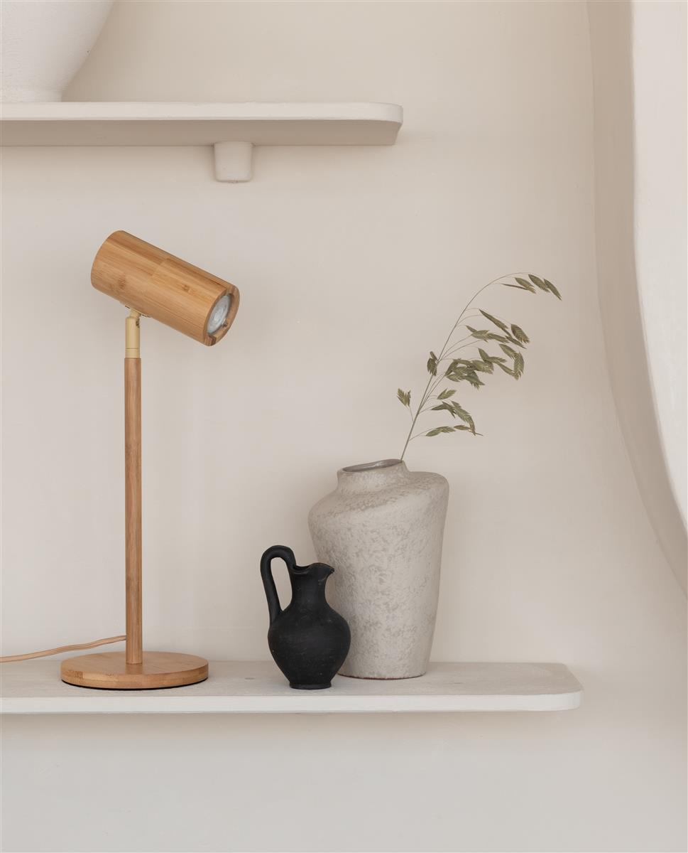 Good&Mojo Tischlampe JAVA natur | 47x18x47cm
