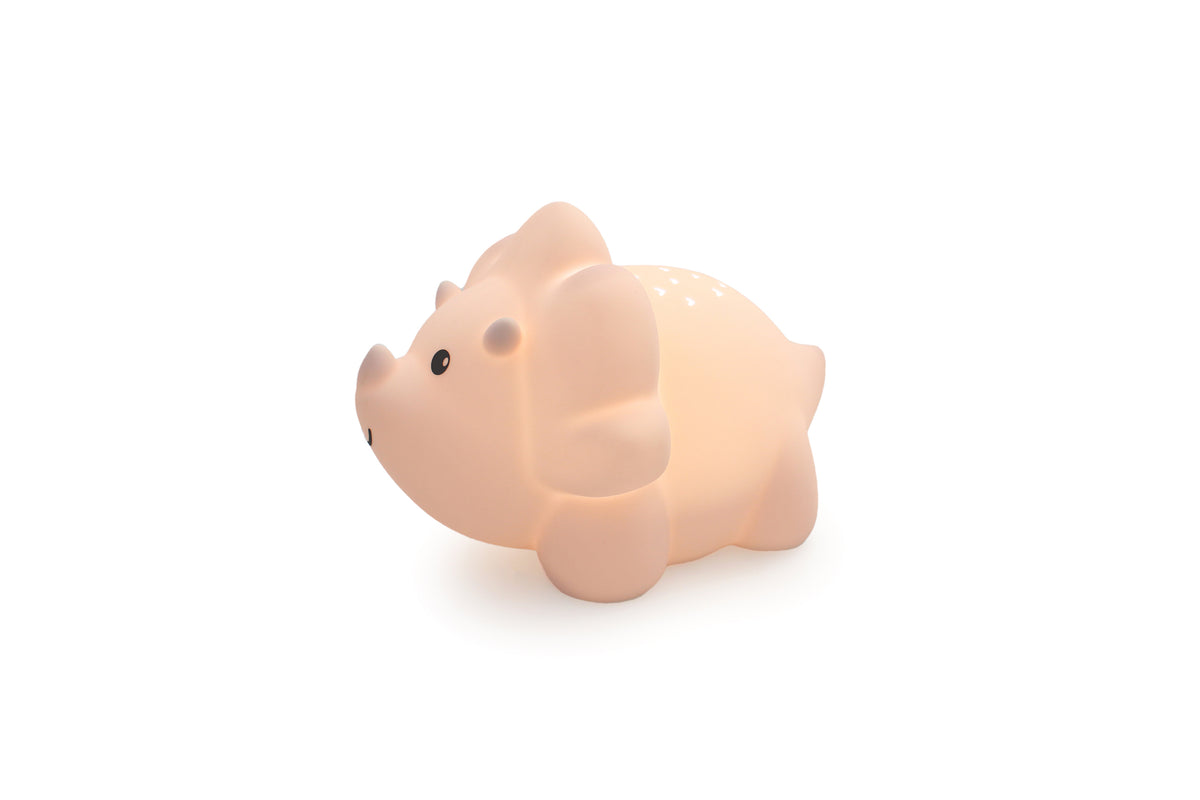 AP Junior Nachtlicht DINO JULIETTE rosa | 21x14,8x13,6cm