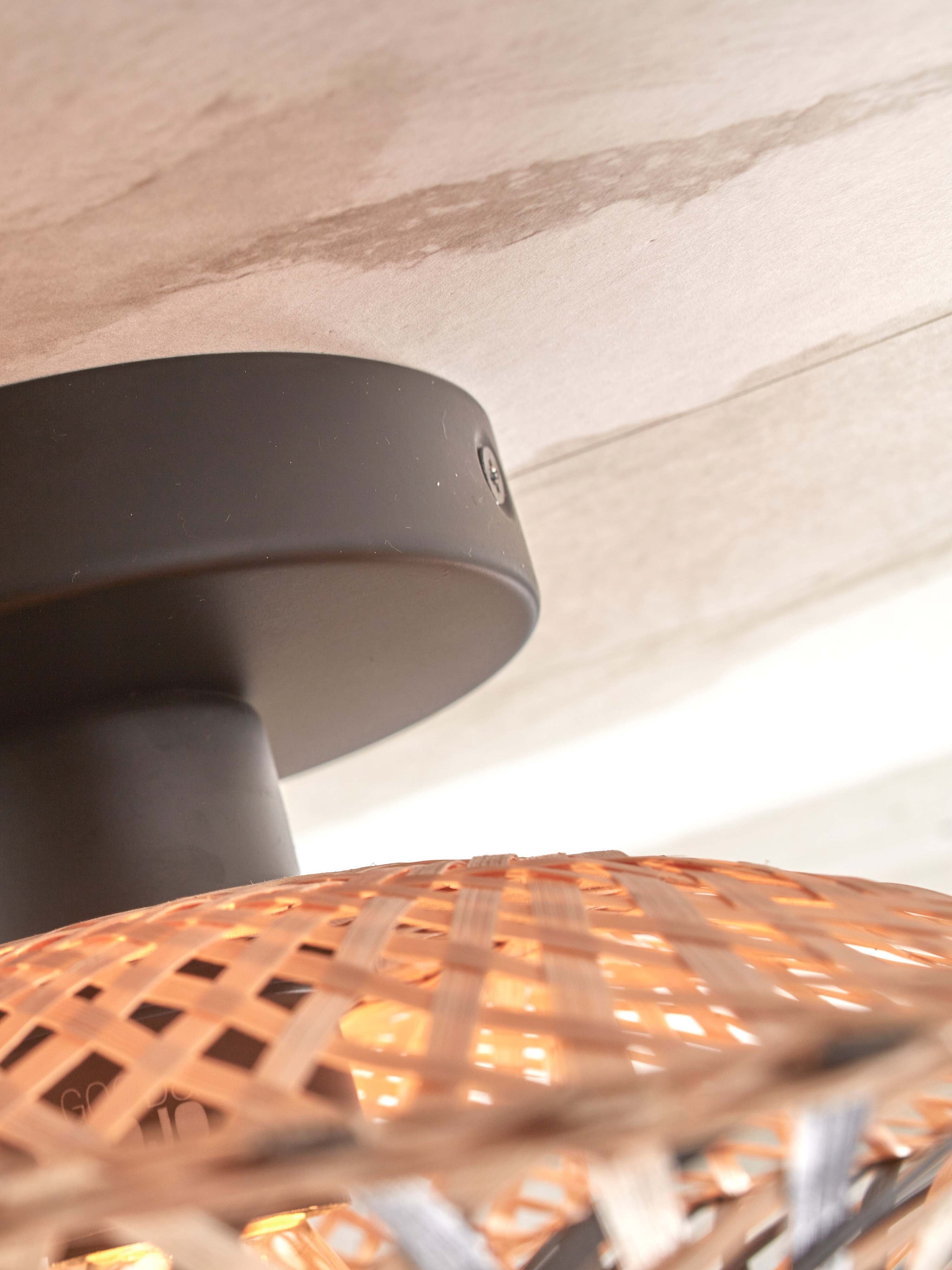 Good&Mojo Deckenlampe KALIMANTAN braun | 30x30x8cm