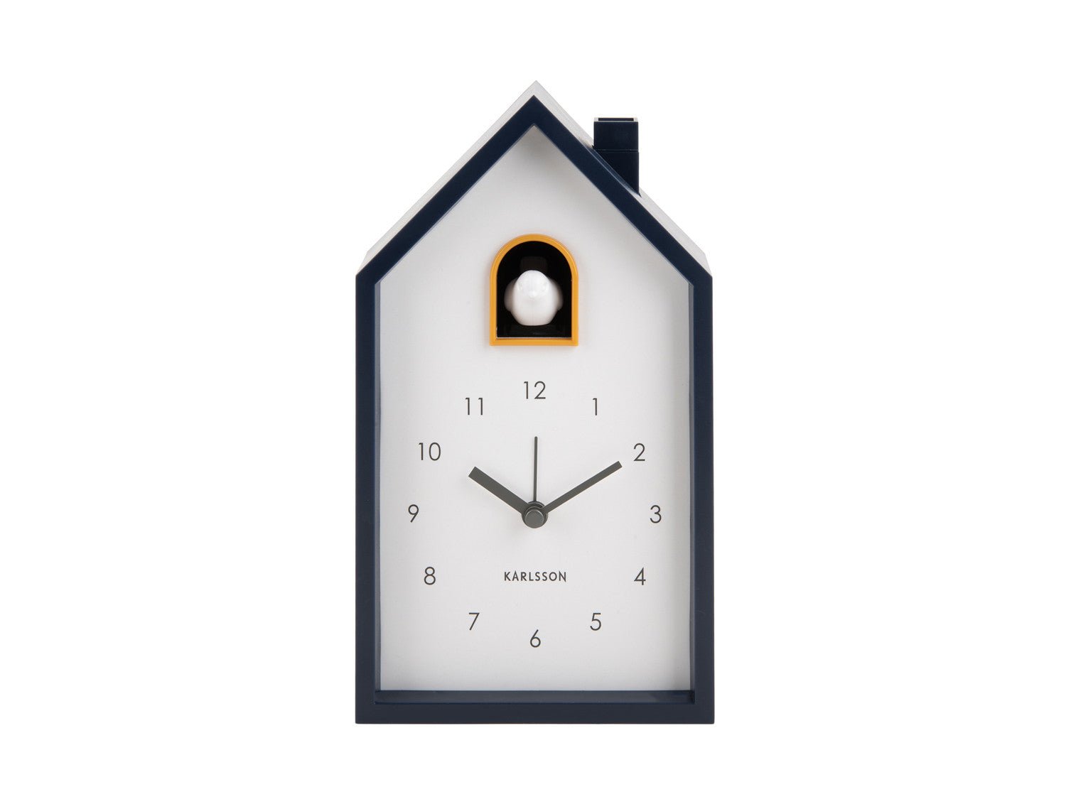 Karlsson Kuckucksuhr Wecker MODERN CUCKOO dark blue | 6x12x20 cm - Sir Henrys