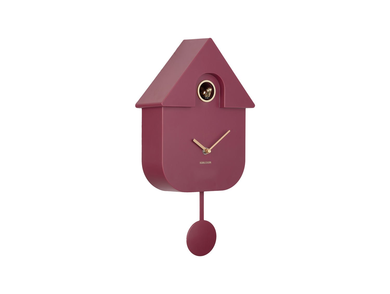 Karlsson Wanduhr MODERN CUCKOO ORO dark mauve | 21,5x41cm - Sir Henrys