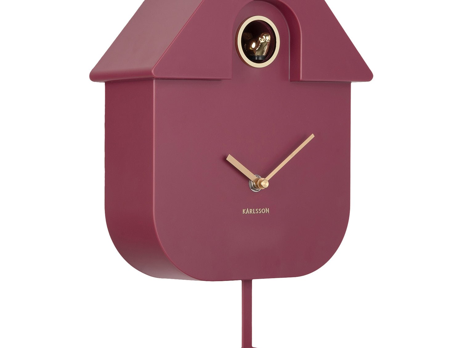 Karlsson Wanduhr MODERN CUCKOO ORO dark mauve | 21,5x41cm - Sir Henrys