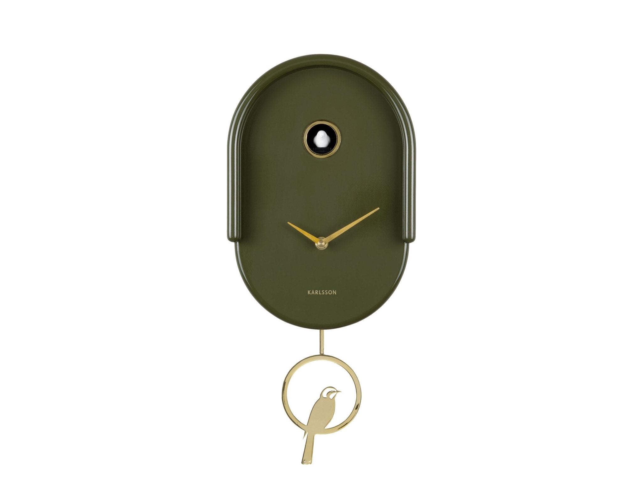 Karlsson Wanduhr TWEET luxury green | 20x42cm - Sir Henrys
