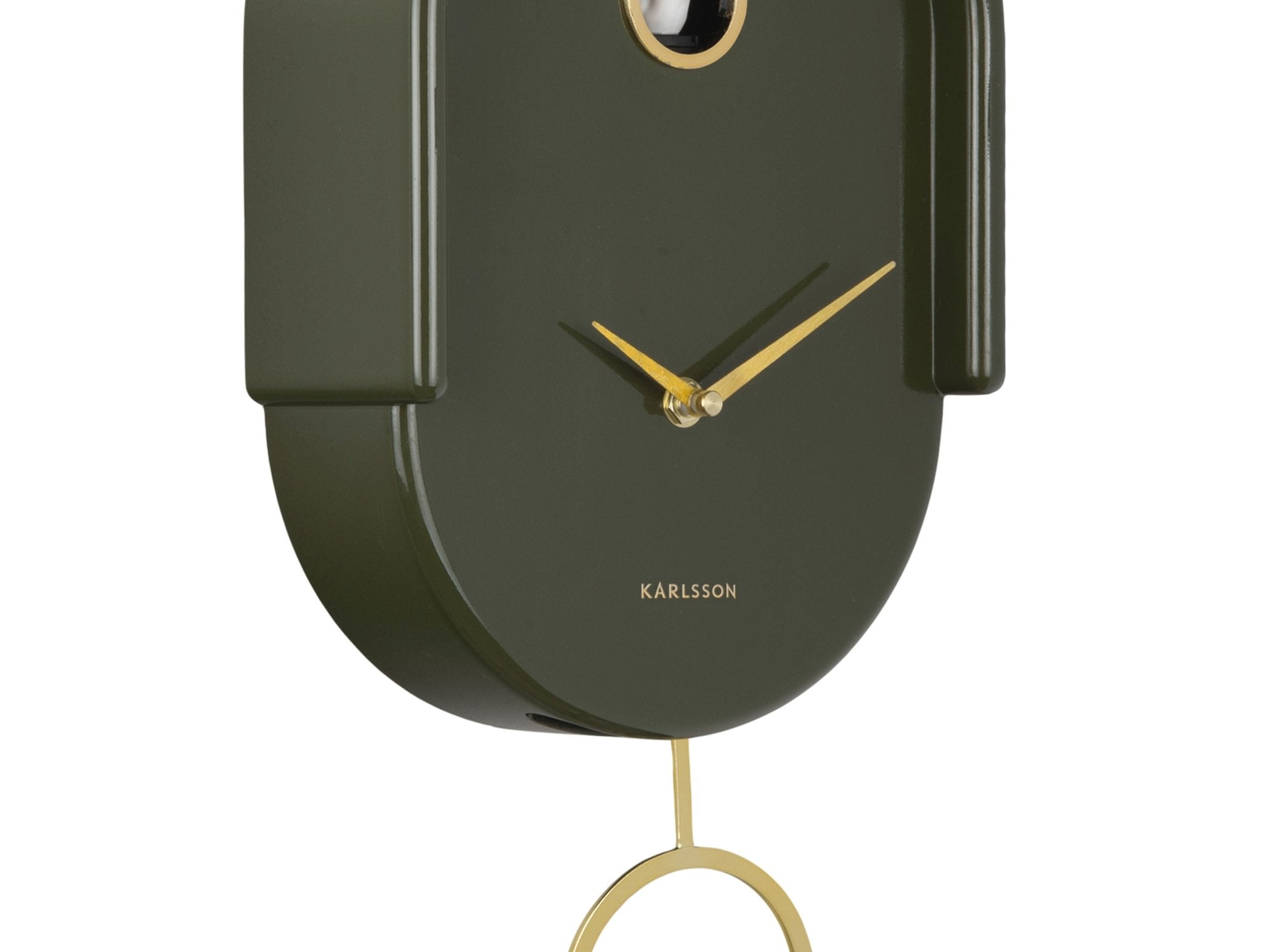Karlsson Wanduhr TWEET luxury green | 20x42cm - Sir Henrys