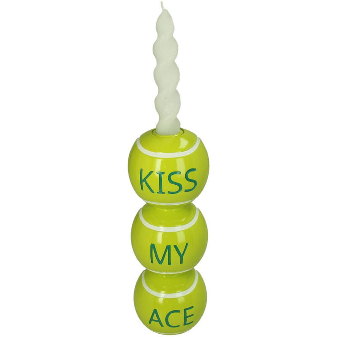 Kersten Kerzenständer KISS MY ACE gelb | 8x23 cm - Sir Henrys