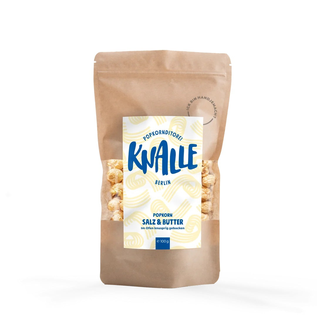 Knalle Popkorn Salz & Butter 100g