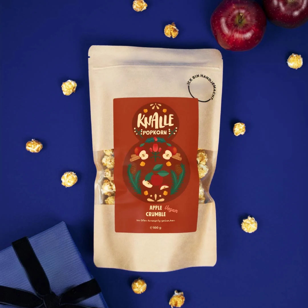 Knalle Popkorn APPLE CRUMBLE vegan | 100g