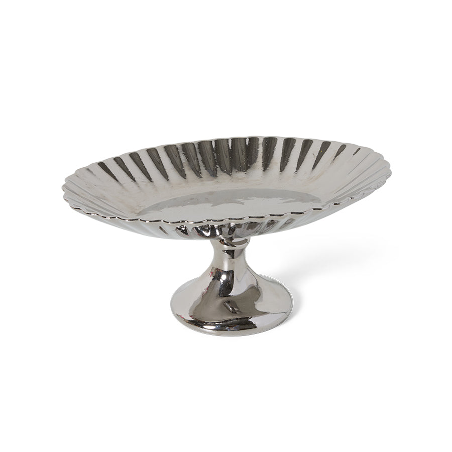 HKliving Platte CLEAN new classics chrome silber | 34x23x12,3cm