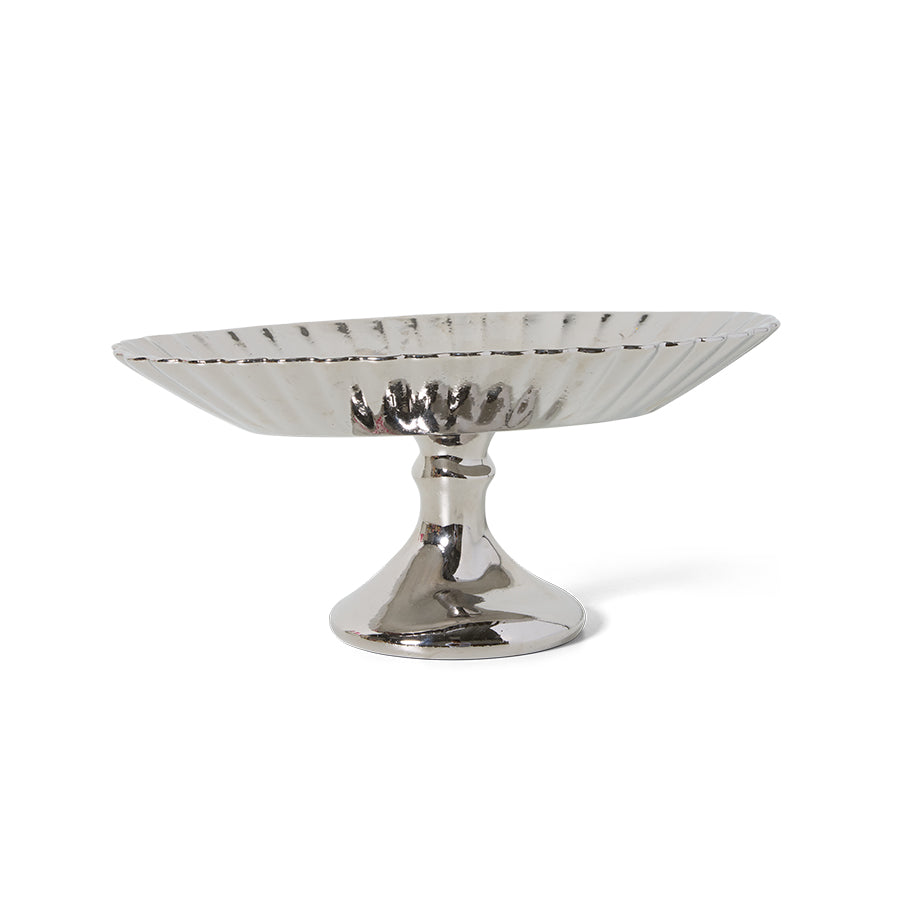 HKliving Platte CLEAN new classics chrome silber | 34x23x12,3cm