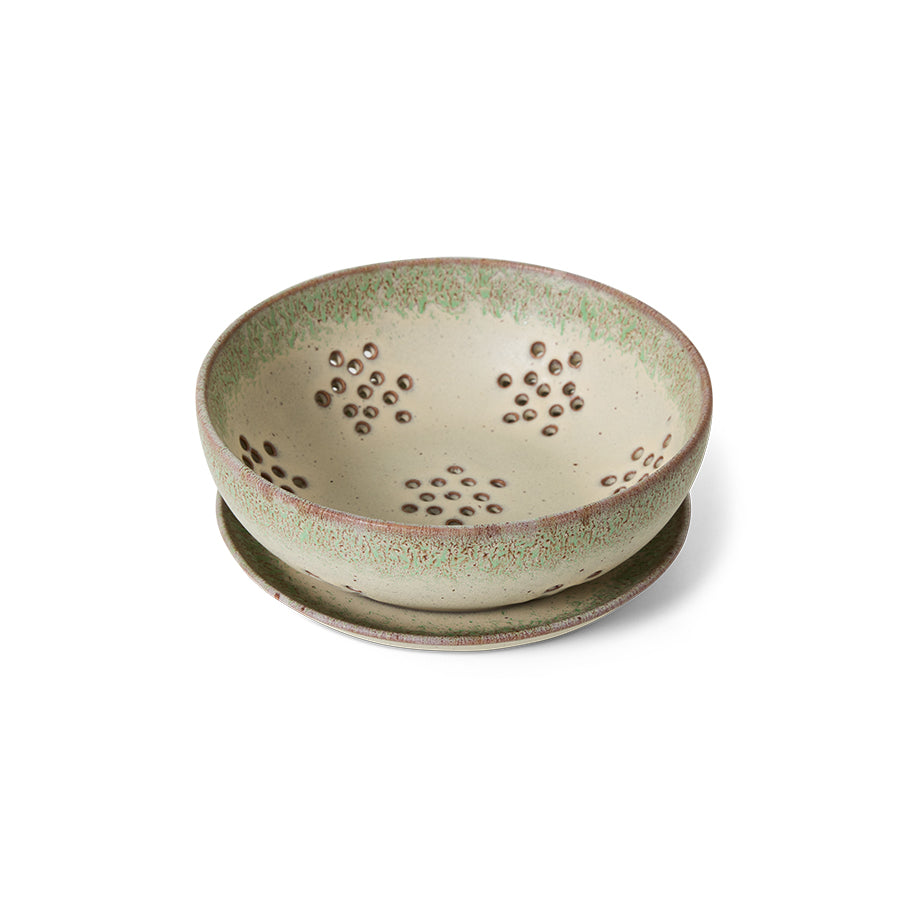HKliving Schale Berry Bowl SLUSH 70s Ceramics bunt | Ø17,3x6,2cm