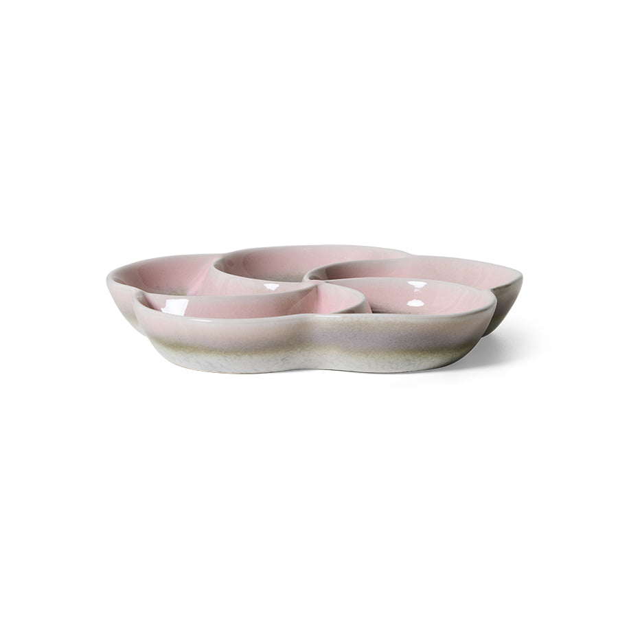 HKliving Schale Snack Tray MUSE 70s Ceramics rosa | Ø20x3cm