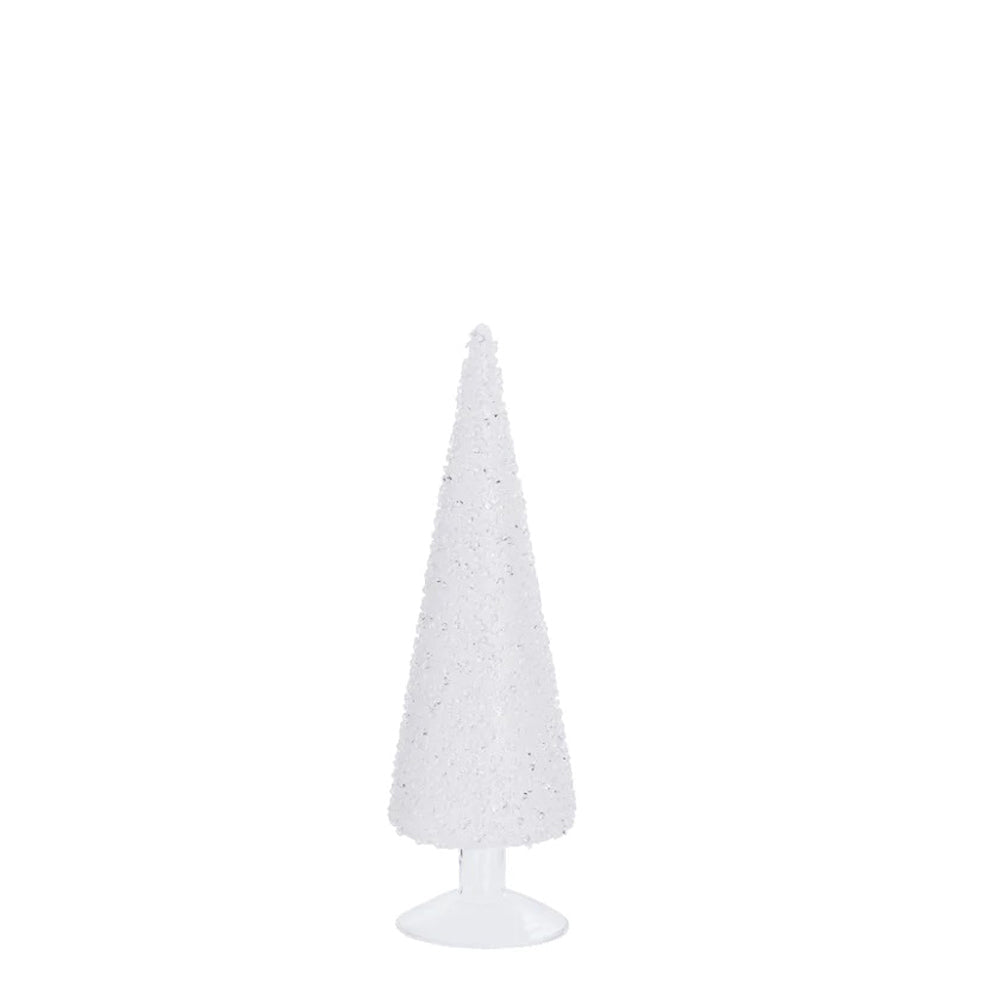 Lene Bjerre Weihnachtsdekoration CRISTELLE Glas weiß glitzer | 30cm - Sir Henrys