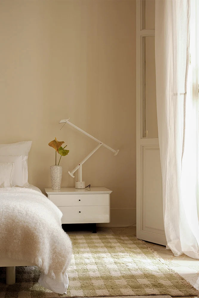 Lorena Canals Waschbarer Teppich Vichy Matcha | 180x150cm