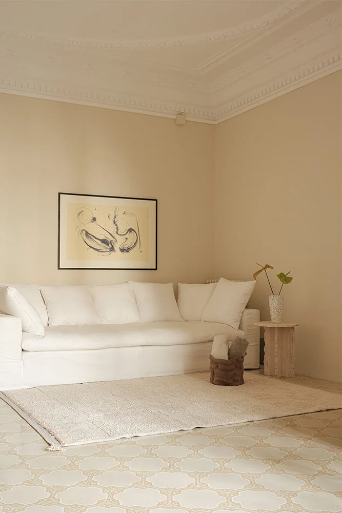 Lorena Canals Waschbarer Teppich Bloom Natural | 350x250cm